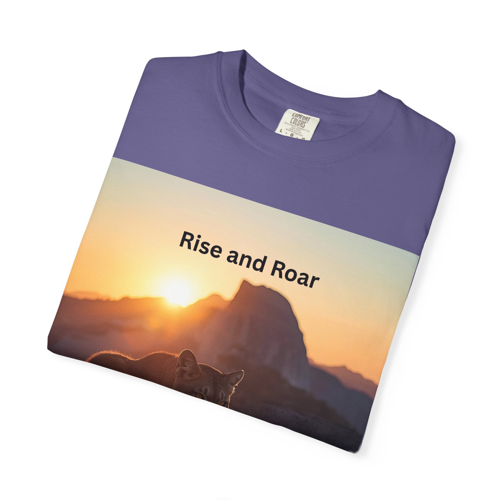 Rise And Roar Sunrise Mountain Lion T-Shirt, Rise and Roar Tee, Unisex Cotton Shirt, Graphic Tee for Nature Lovers, Adventure Apparel, Gifts for [...]