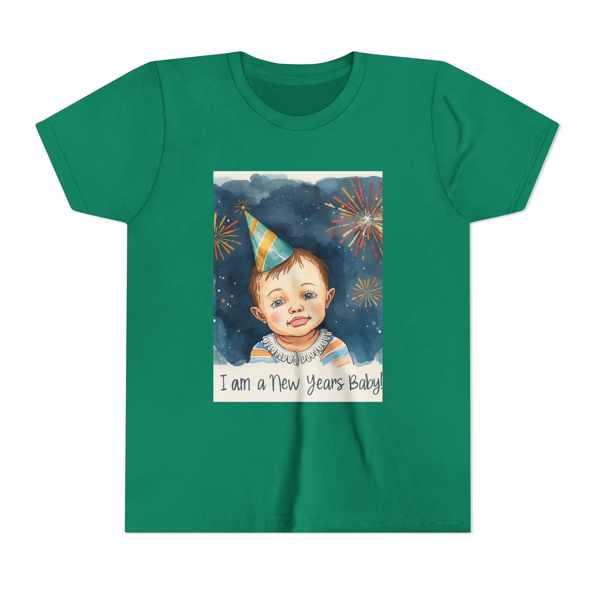 I Am A New Years Baby Youth Short Sleeve Tee