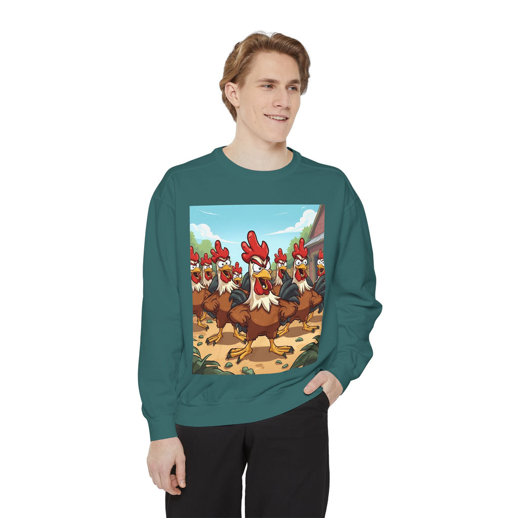 Chicken Funny Unisex Garment-Dyed Sweatshirt