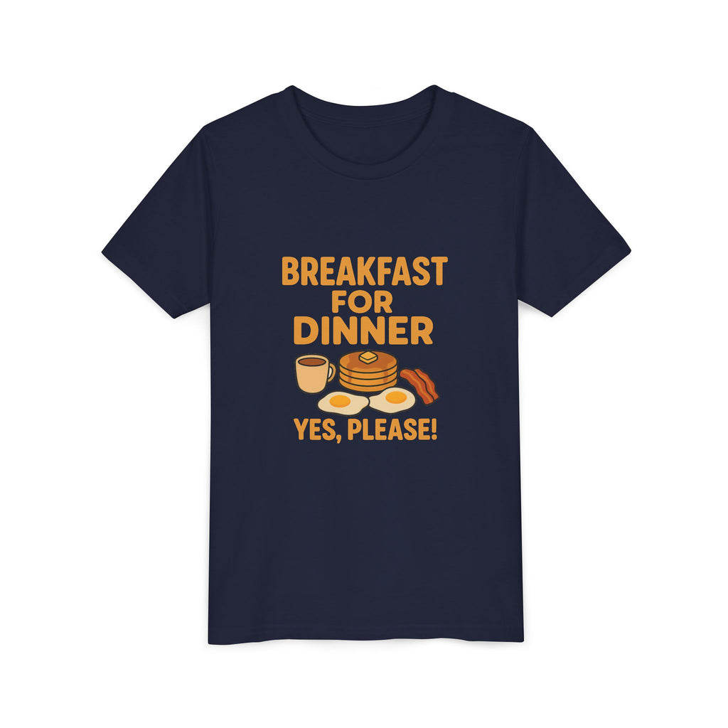 Breakfast For Dinner Youth Short Sleeve Tee