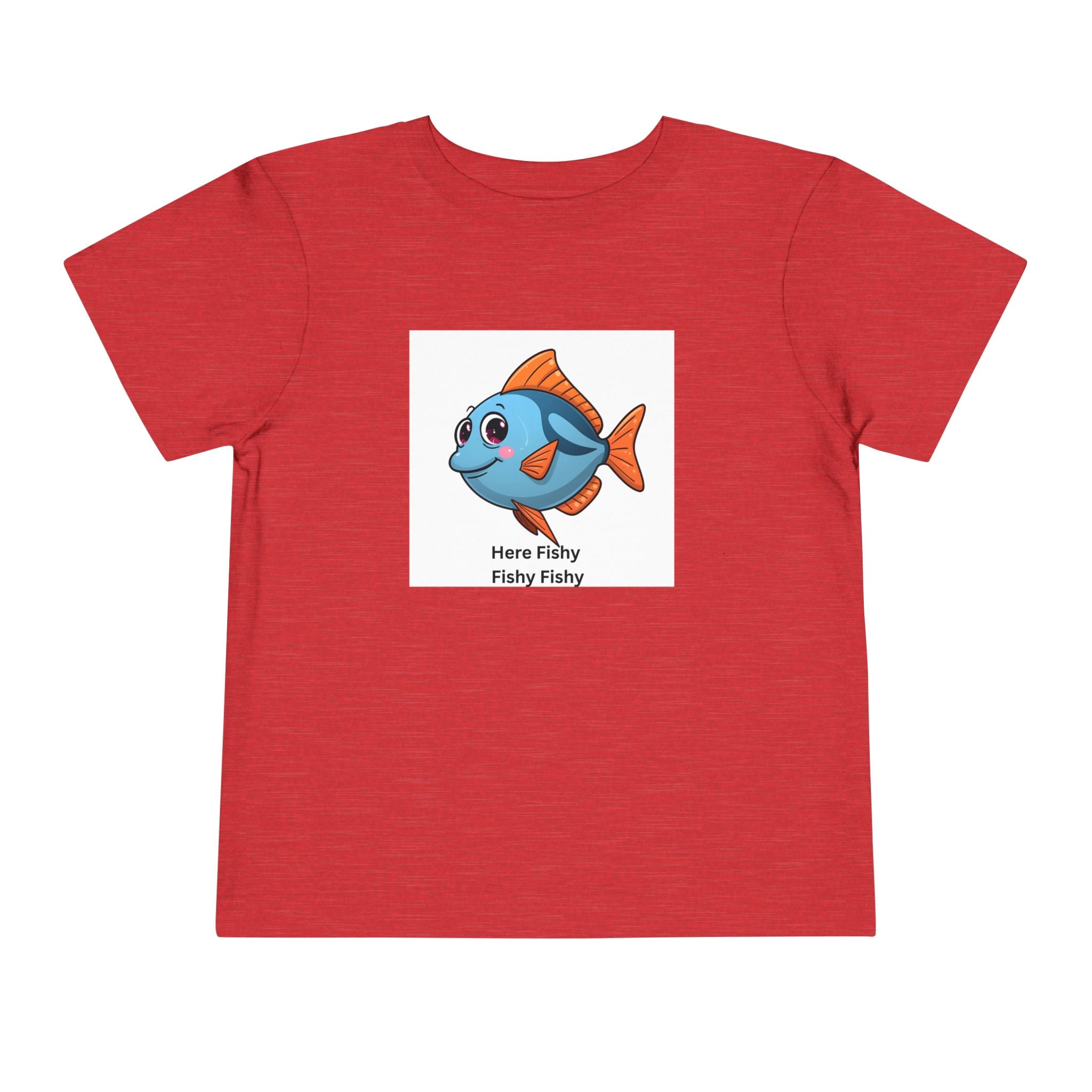 Here Fishy Fishy Fishy Toddler Short Sleeve Tee