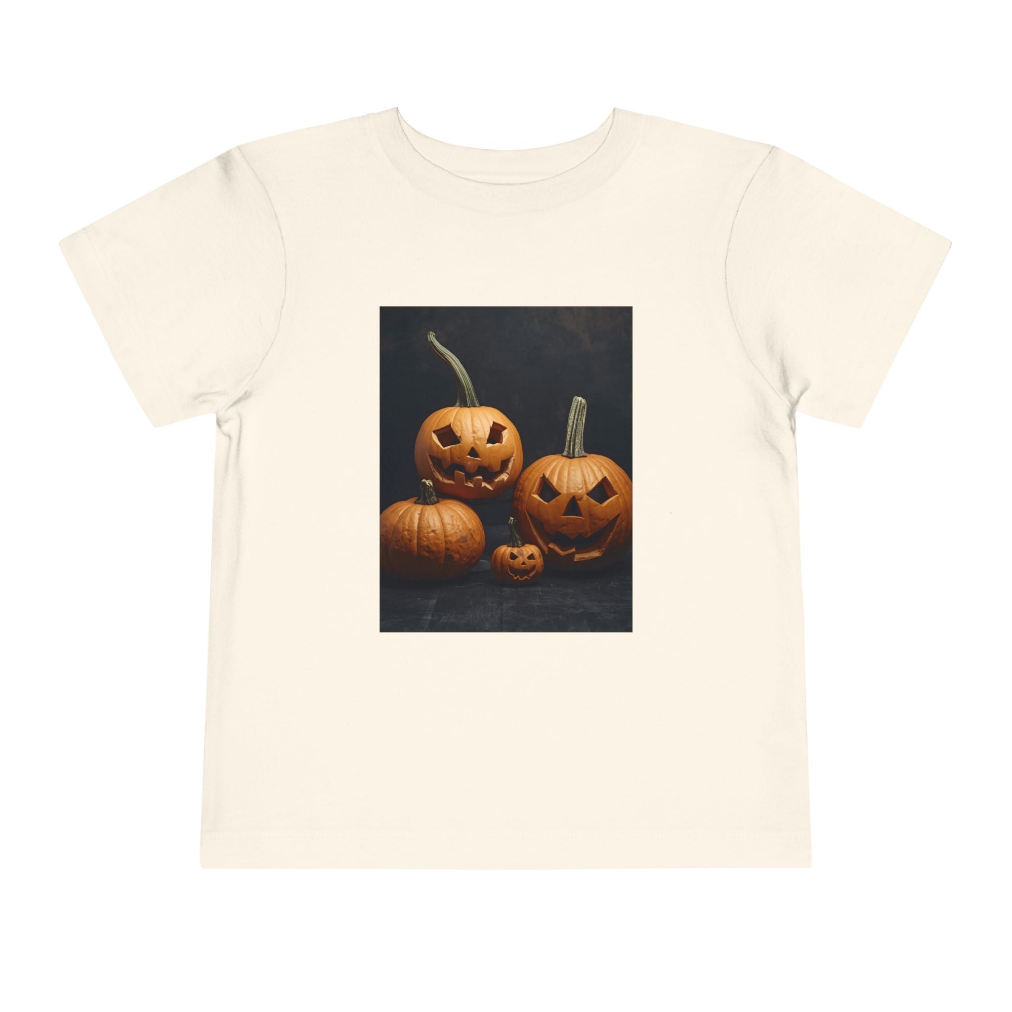 Spooky Halloween Pumpkin Toddler Short Sleeve Tee