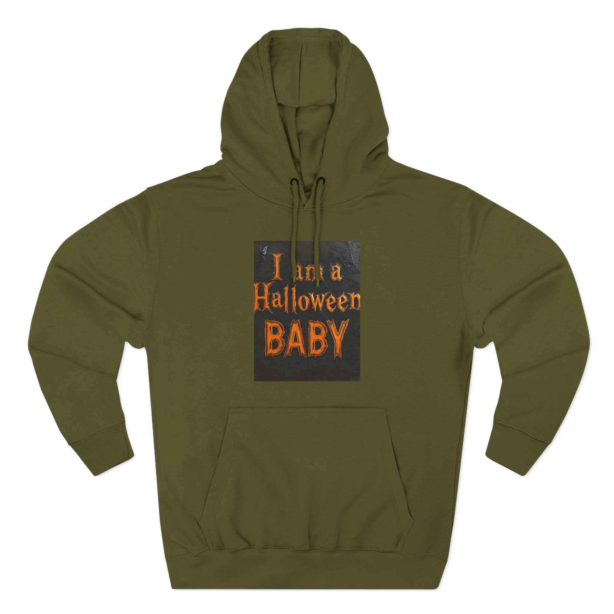 I Am A Halloween Baby Three-Panel Fleece Hoodie
