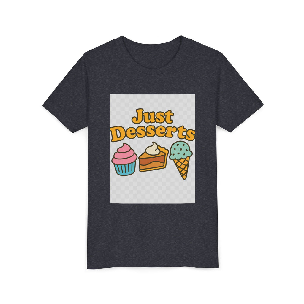 Youth Short Sleeve Tee - Just Desserts Ice Cream and Cupcake Graphic T-Shirt
