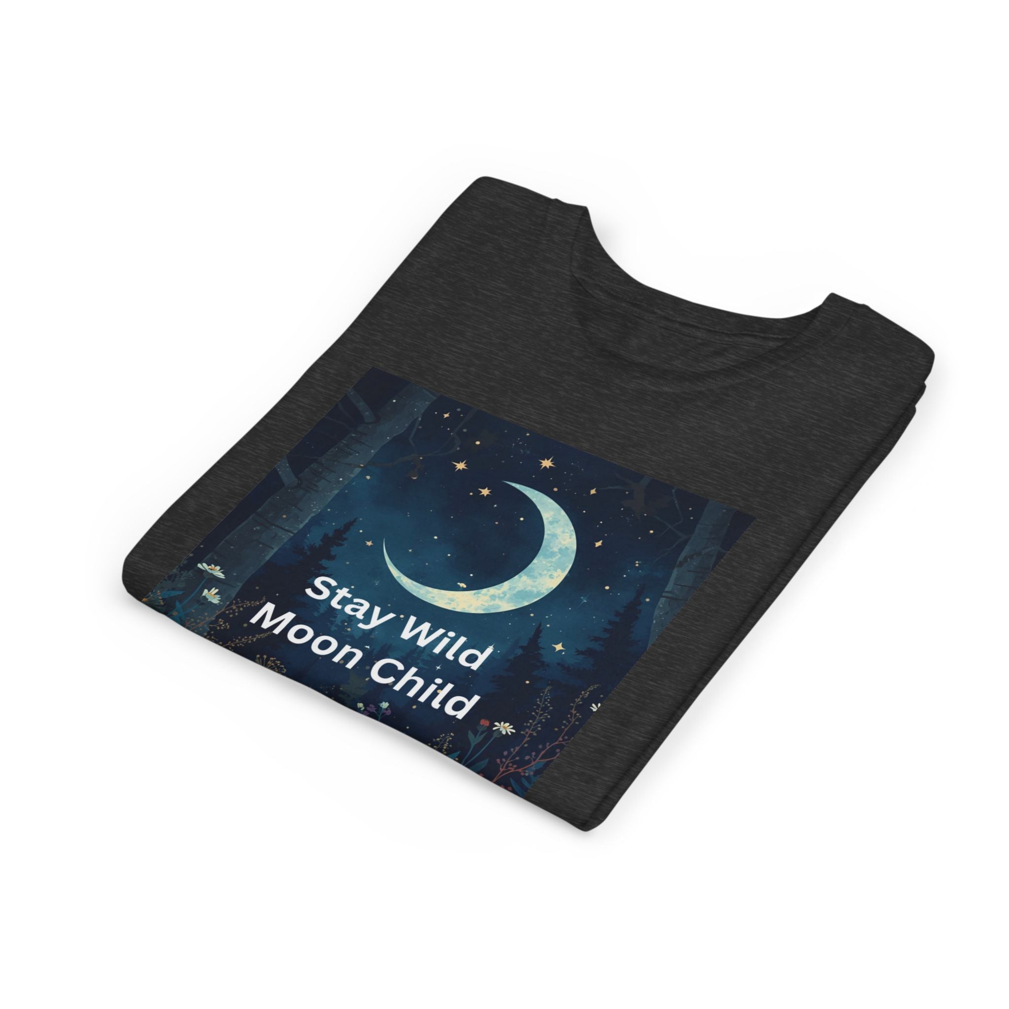 Stay Wild Moon Child Youth Tee - Adventure Tee, Nature Inspired Shirt, Cute Kids Clothing, Gift for Young Explorers, Eco-Friendly Tee