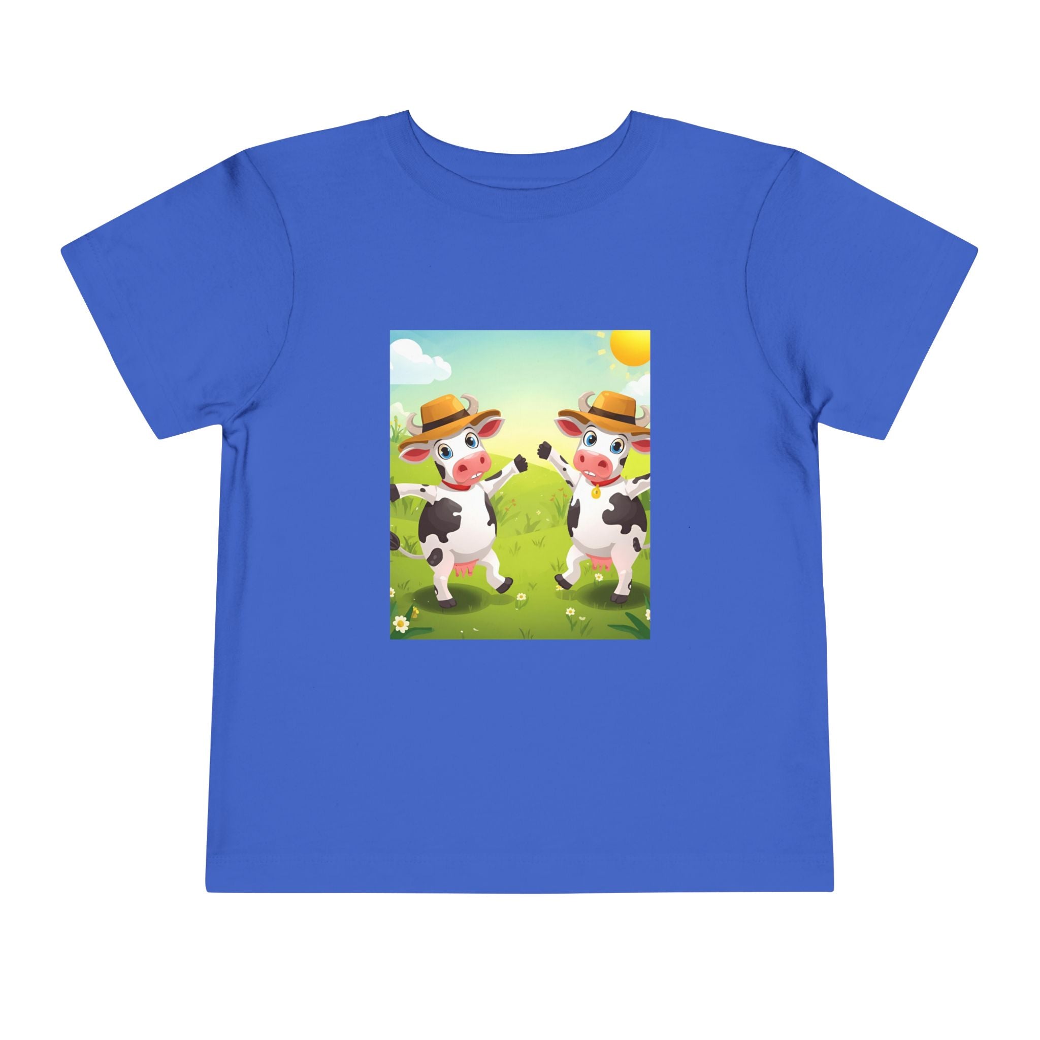 Cute Cow Fun Farm Toddler Short Sleeve Tee