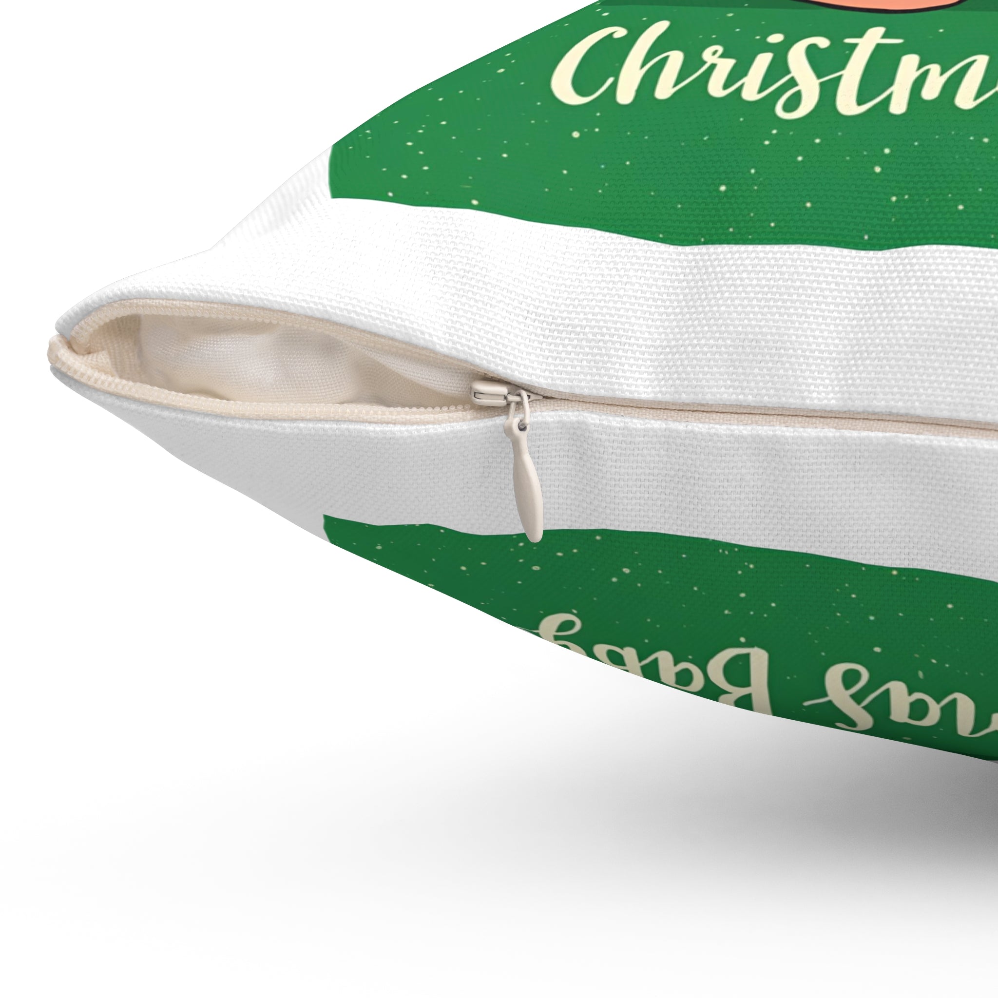 Christmas Baby Pillow, Holiday Decor, Cute Nursery Cushion, Baby Shower Gift, Child's Room Accent, Festive Home Decor