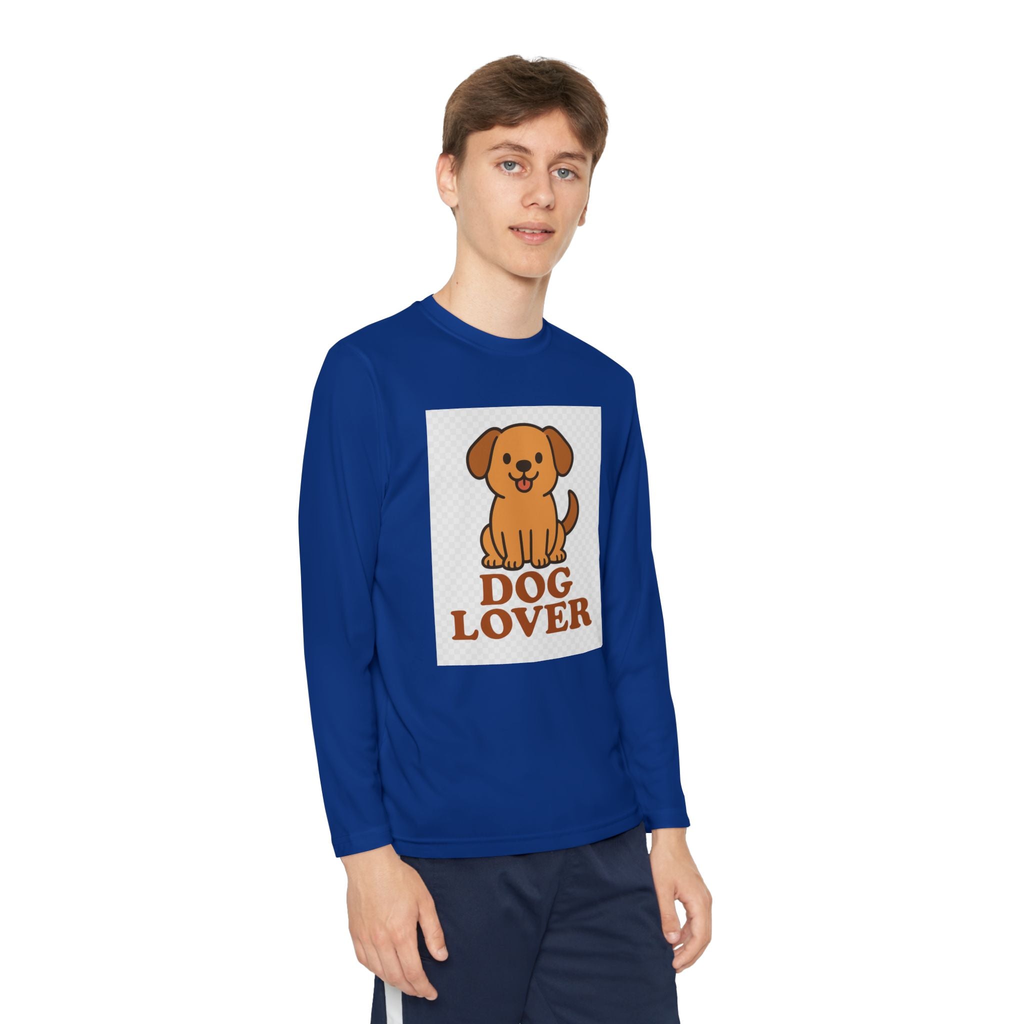 Dog Lover Youth Long Sleeve Competitor Tee