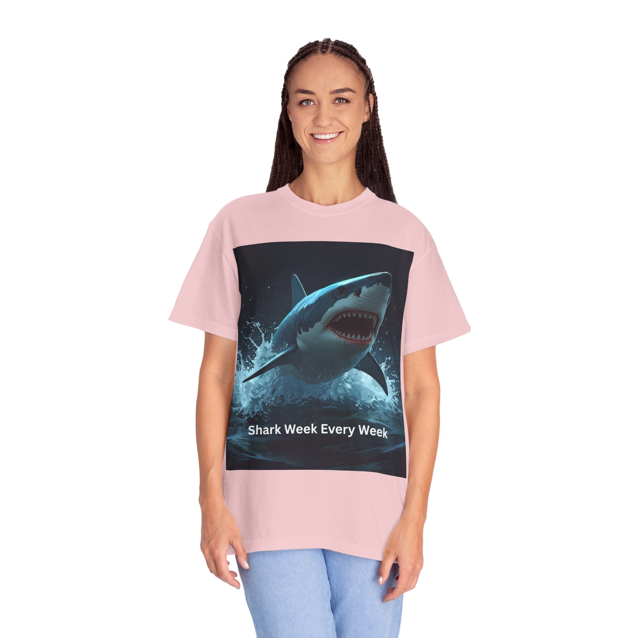 Shark Week Unisex T-Shirt | Fun Ocean Lover Tee, Summer Beachwear, Gift for Shark Fans, Party Outfit, Ocean Conservation Awareness