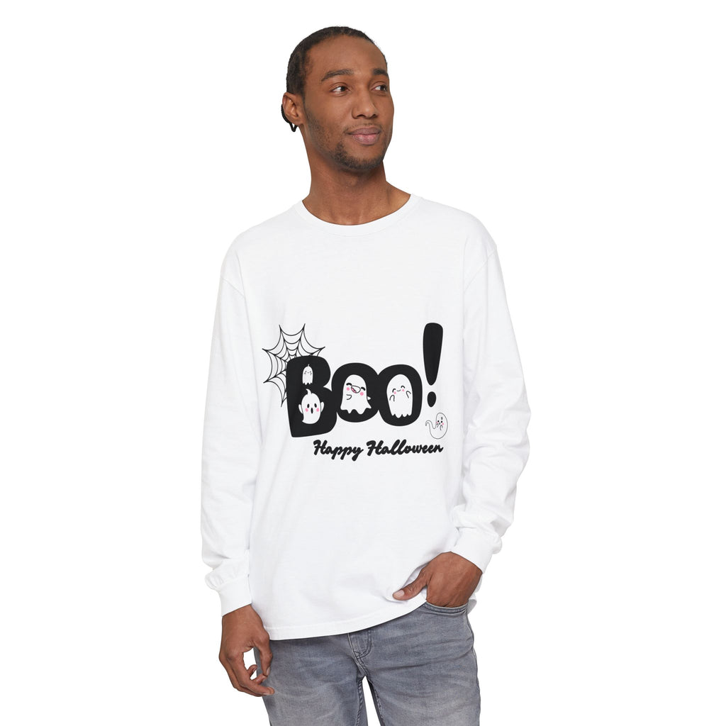 Halloween Boo Long Sleeve T-Shirt, Unisex Spooky Tee, Perfect for Fall Celebrations, Ghost Graphic Shirt, October Style Apparel, Casual [...]