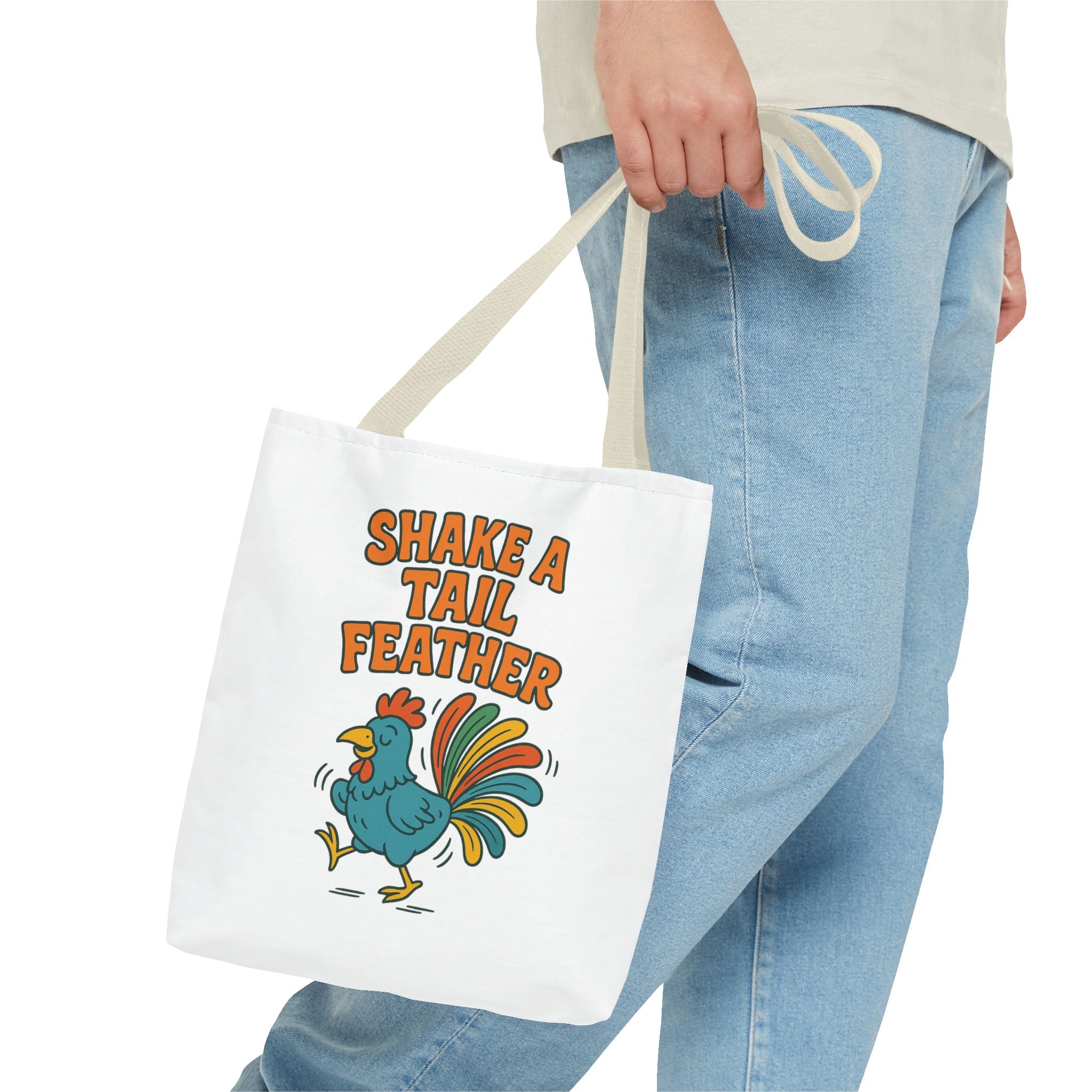 Shake A Tail Feather Funny Chicken Tote