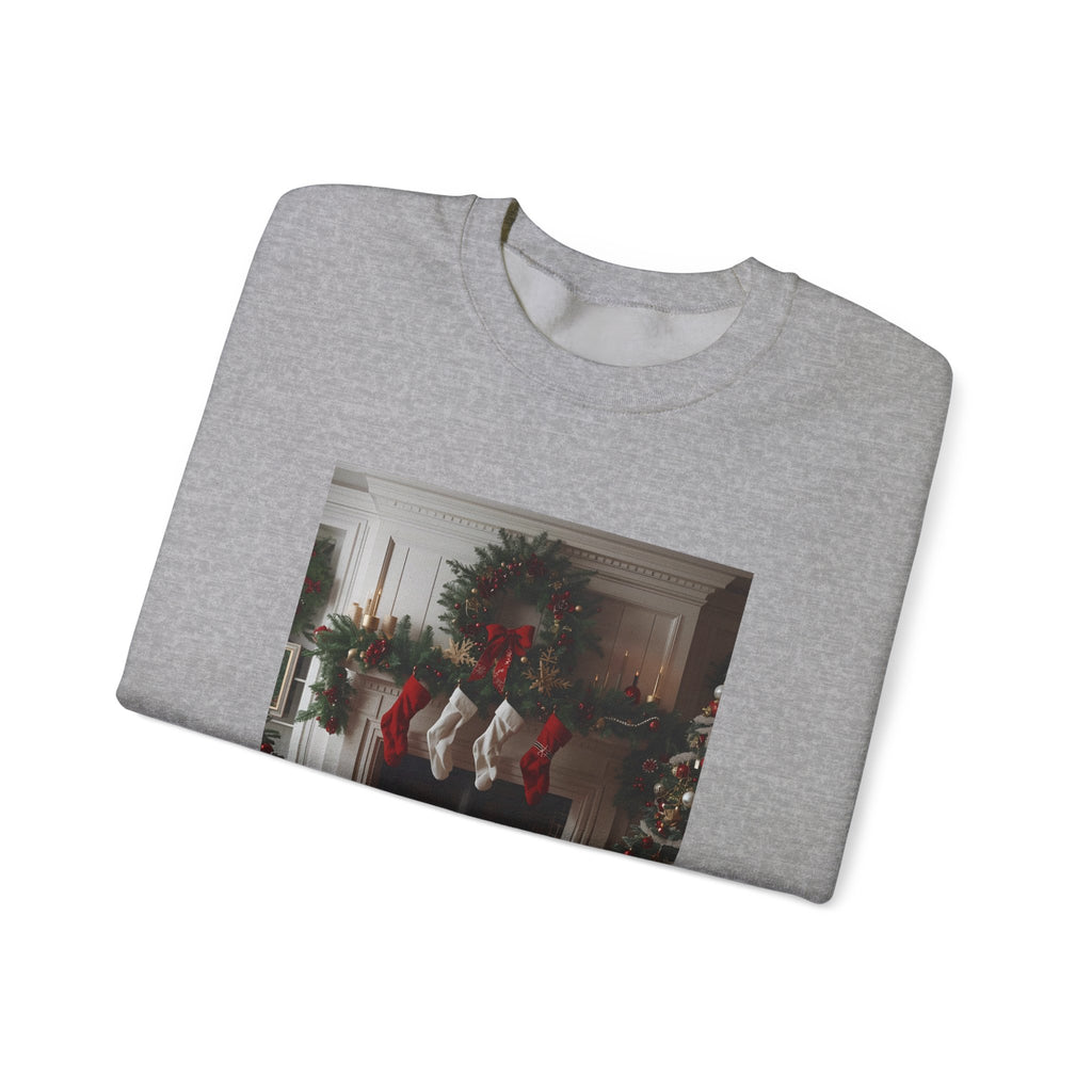 Cozy Christmas Sweatshirt, Holiday Comfort Wear, Unisex Pullover, Winter Fashion, Merry & Bright Gift, Festive Sweater