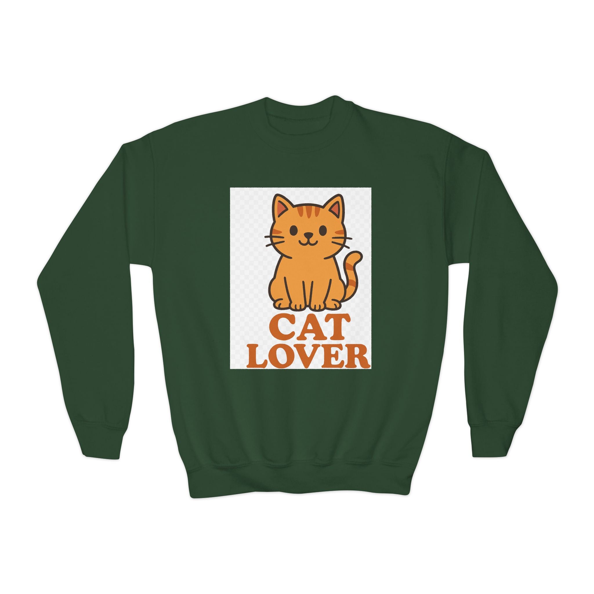 Cat Lover Youth Crewneck Sweatshirt