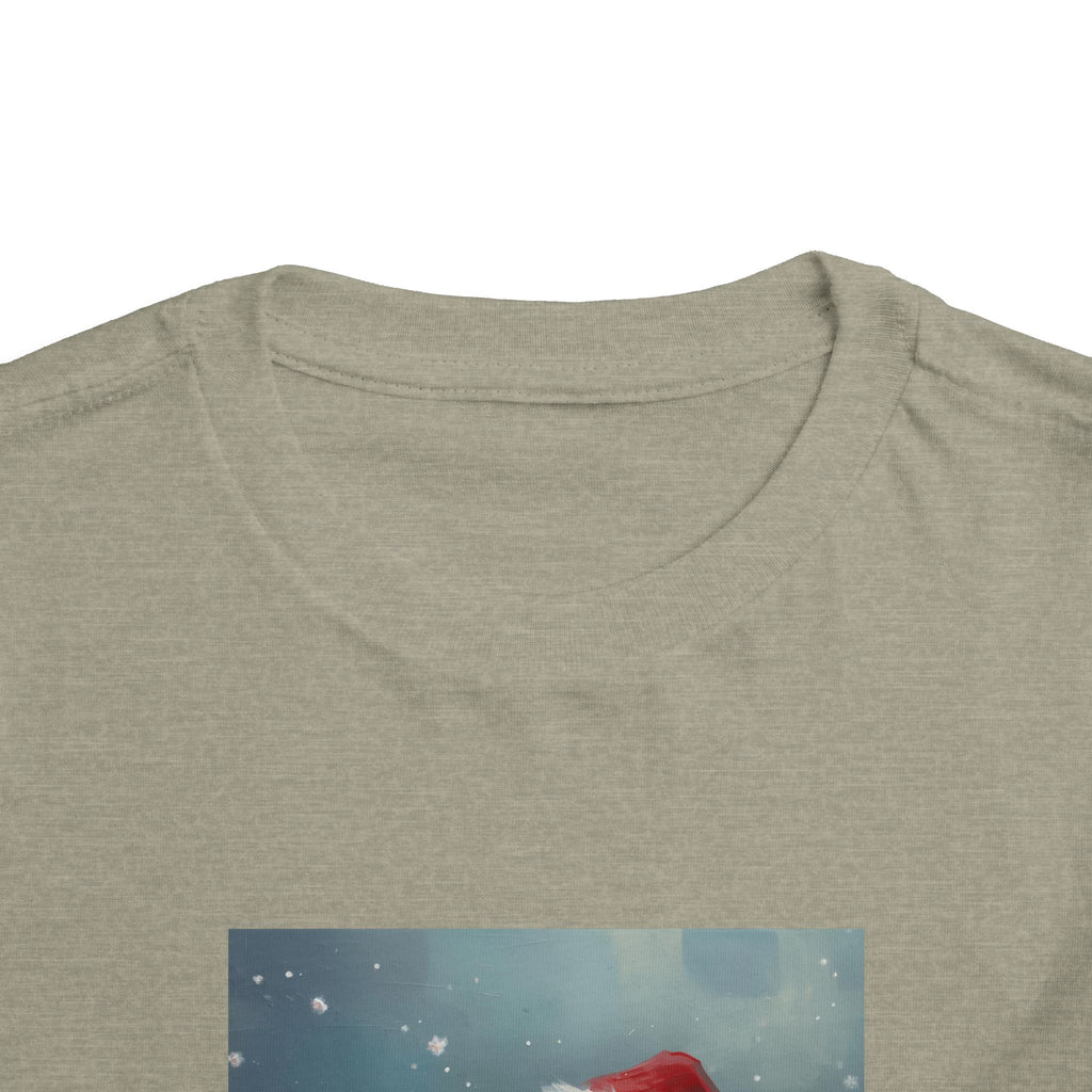 Cute Christmas Bear Toddler Short Sleeve Tee