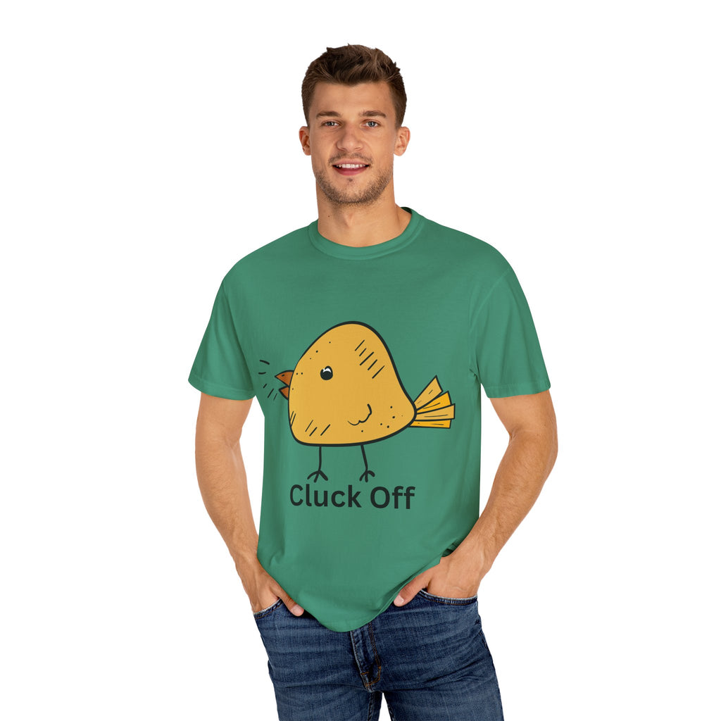 Cluck Off Funny Bird Graphic Tee, Unisex T-Shirt, Gift for Bird Lovers, Casual Wear, Quirky Humor Shirt, Unique Gift Idea