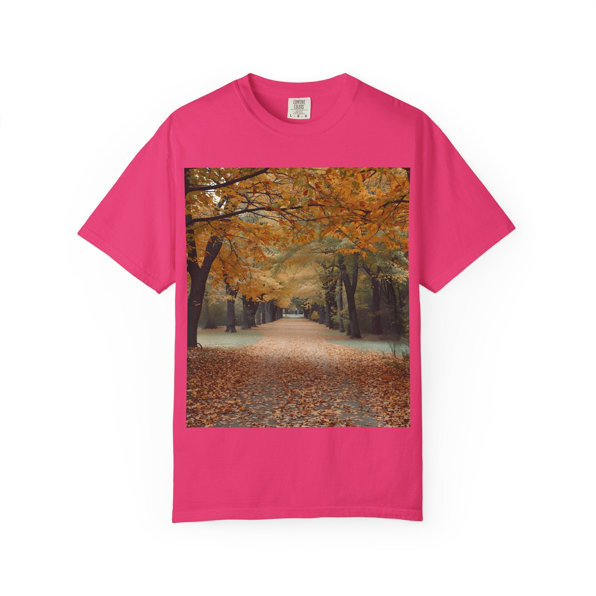 Autumn Pathways Unisex T-Shirt - Cozy Fall Vibes, Nature Lover's Tee, Seasonal Style, Perfect for Thanksgiving, Outdoors Events