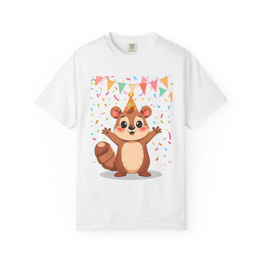Adorable Party Animal Squirl T-Shirt - Birthday Gift, Unisex Tee, Celebration Apparel, Cute Animal Print, Fun Gift Idea
