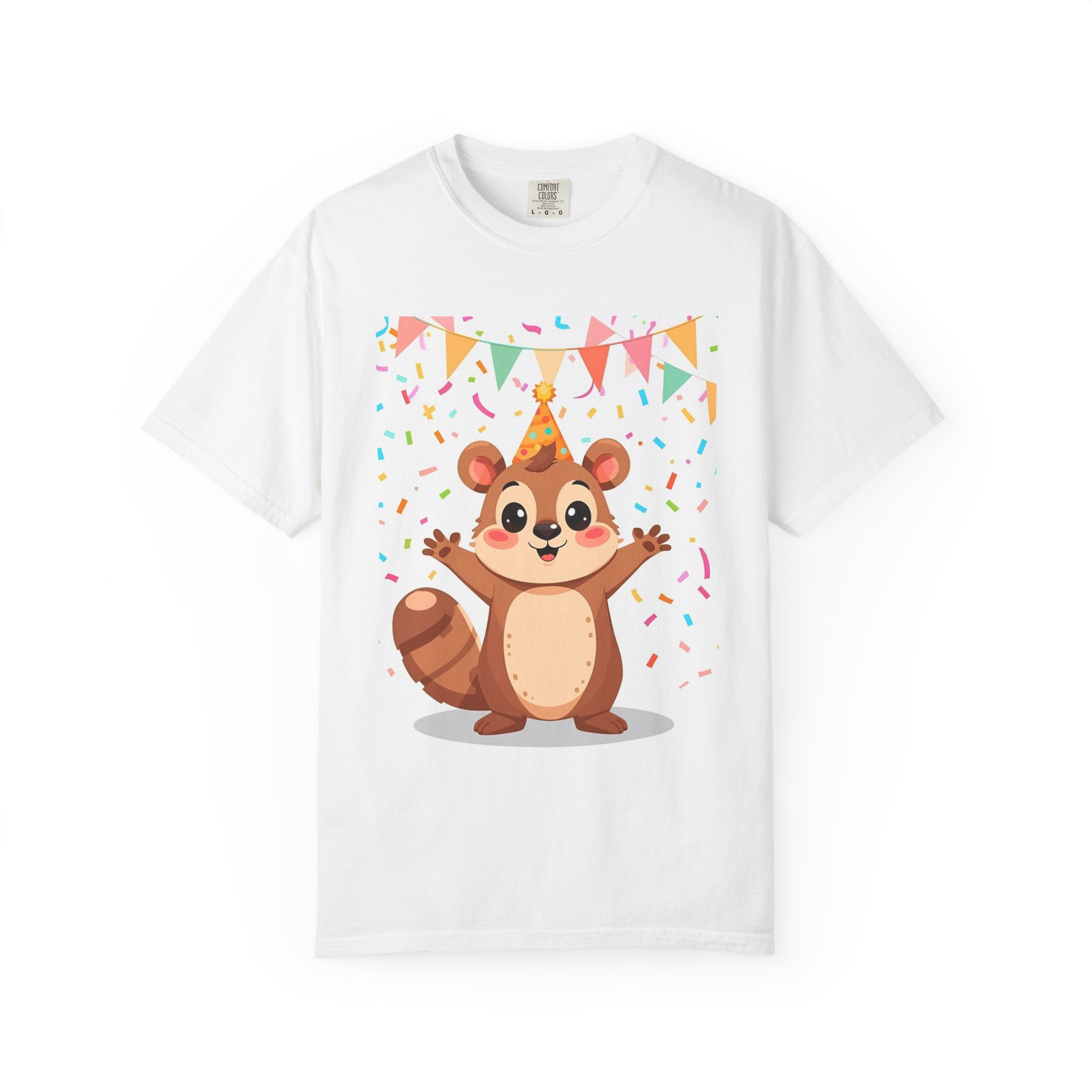 Adorable Party Animal Squirl T-Shirt - Birthday Gift, Unisex Tee, Celebration Apparel, Cute Animal Print, Fun Gift Idea
