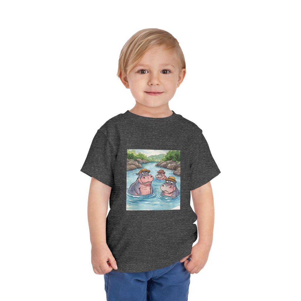 Hippo Cute Toddler Short Sleeve Tee
