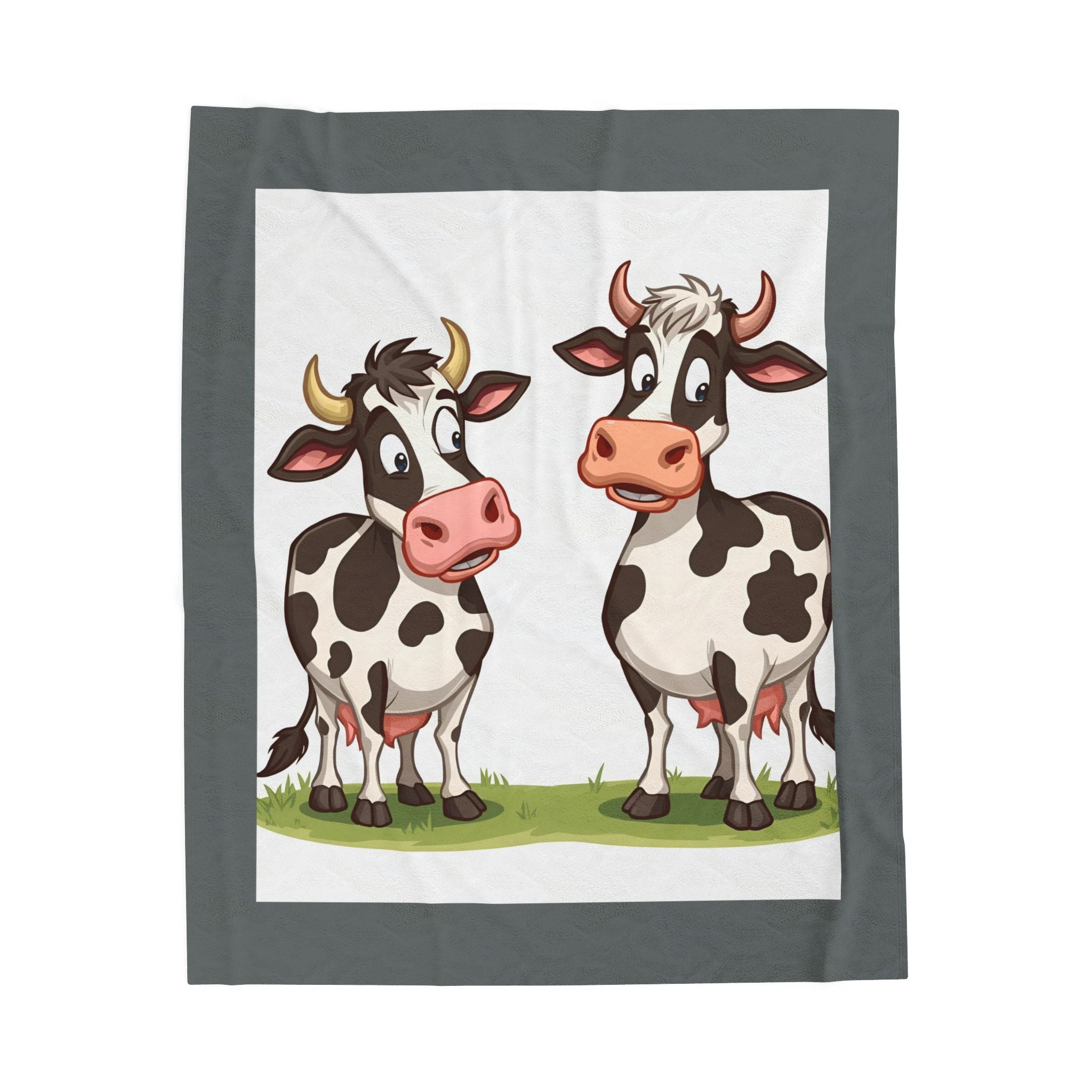 Cow-Themed Velveteen Plush Blanket, Cozy Home Decor, Perfect for Baby Showers, Kids' Rooms, Farmhouse Style, Gifts for Animal Lovers