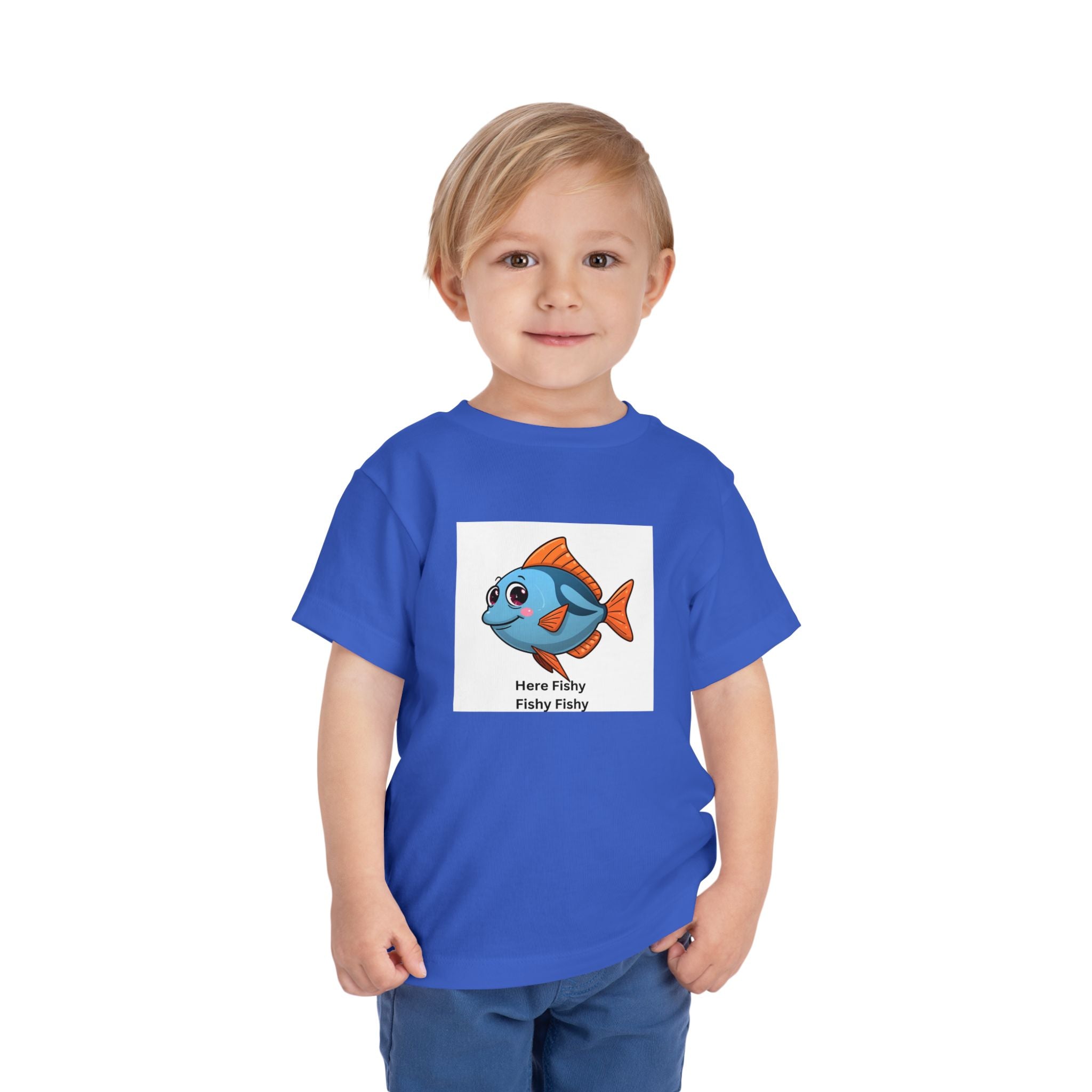 Here Fishy Fishy Fishy Toddler Short Sleeve Tee