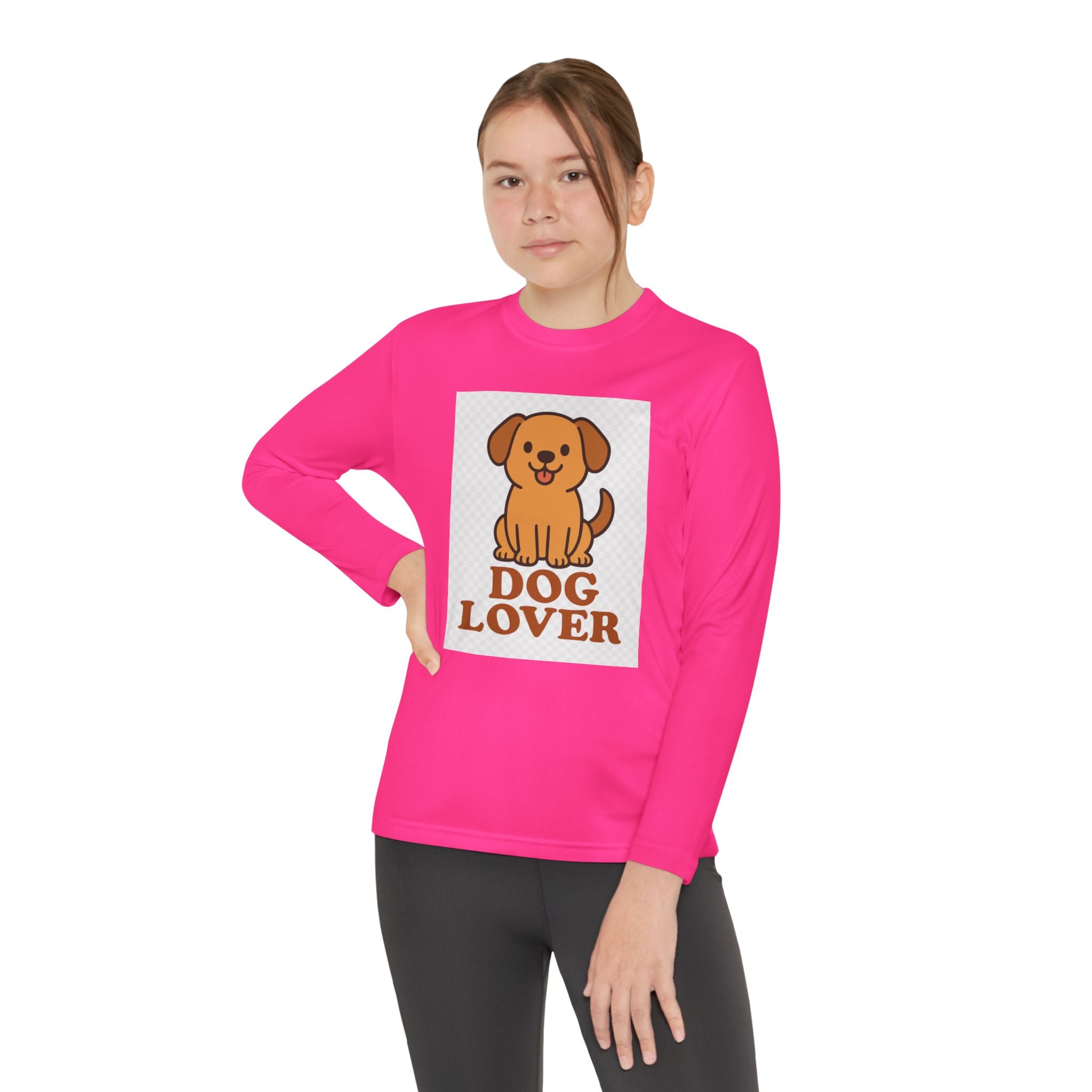 Dog Lover Youth Long Sleeve Competitor Tee