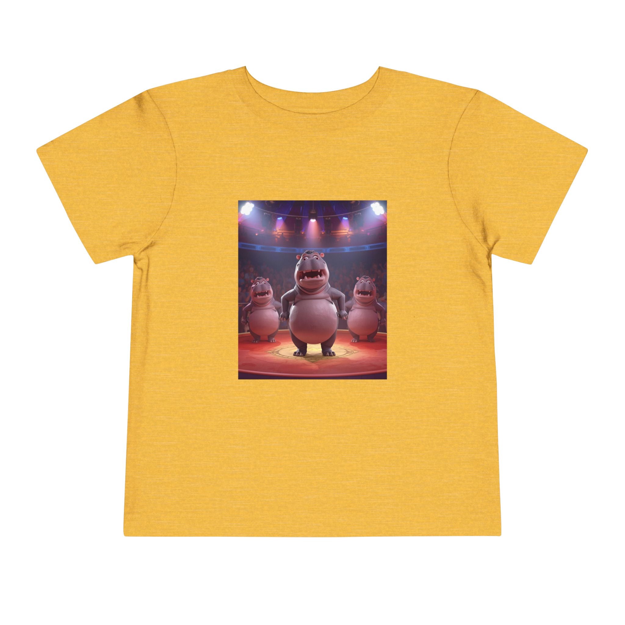 Hippo Funny Toddler Short Sleeve Tee