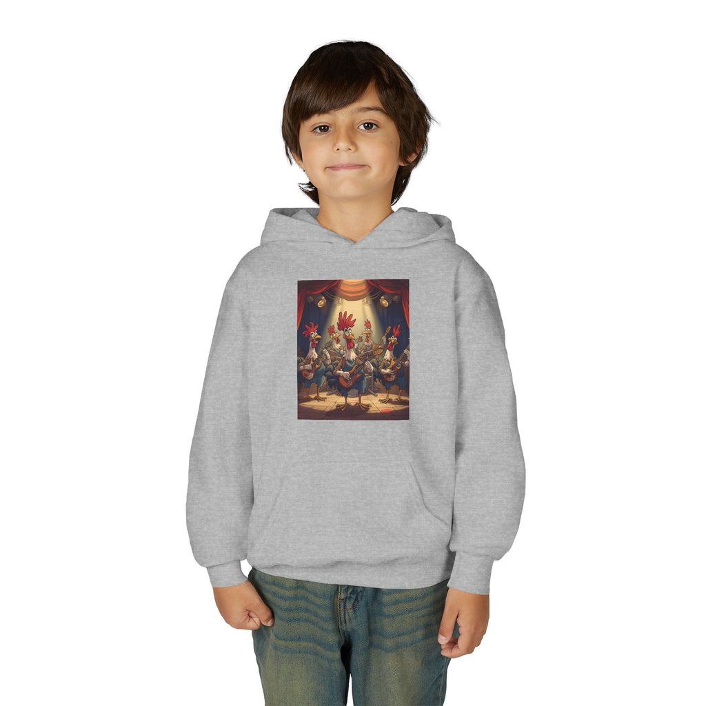 Chicken Funny Youth Heavy Blend Hooded Sweatshirt