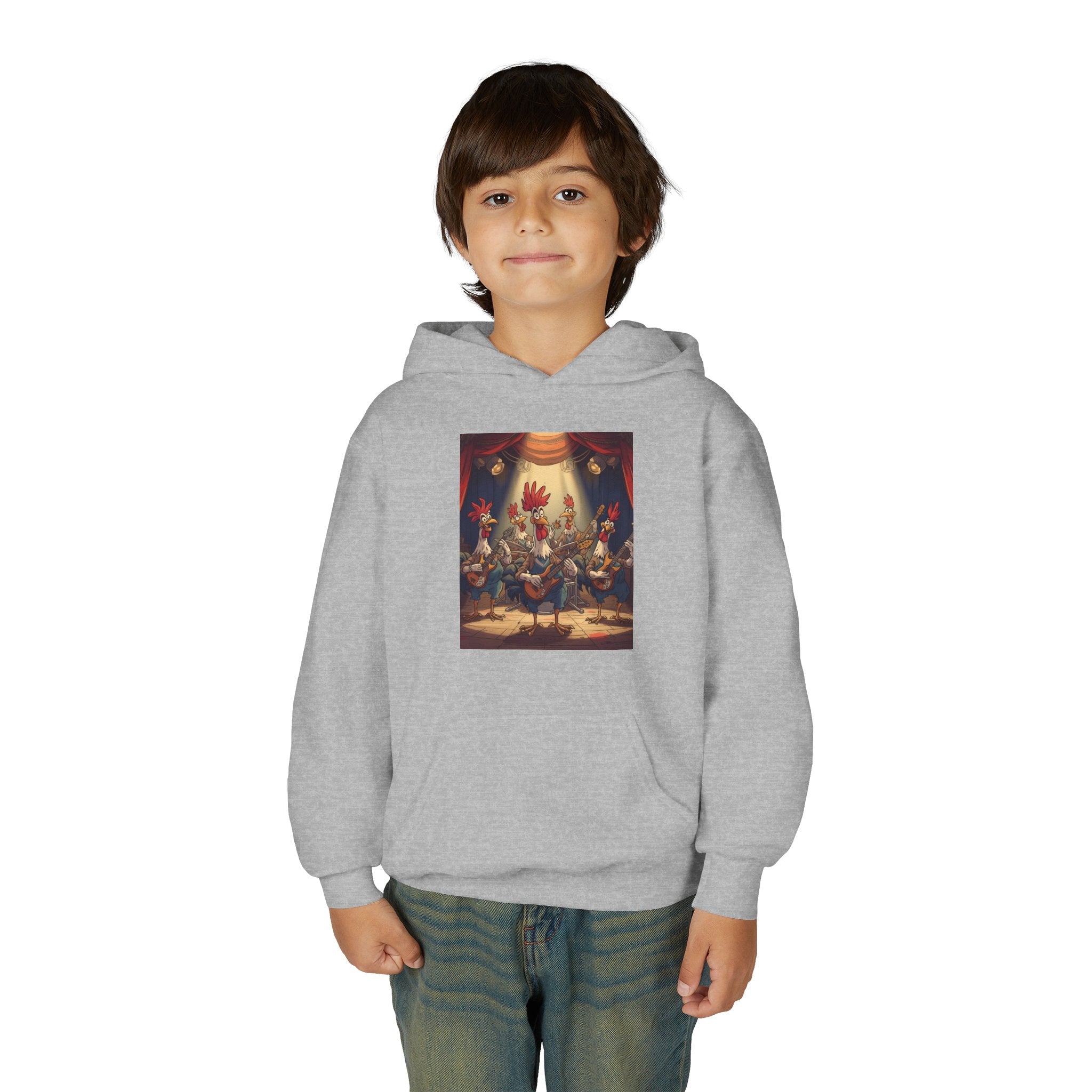Chicken Funny Youth Heavy Blend Hooded Sweatshirt
