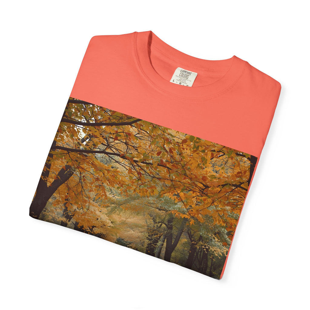 Autumn Pathway T-Shirt | Nature Lover Gift, Fall Fashion, Unisex Tee, Seasonal Wear, Cozy Vibes