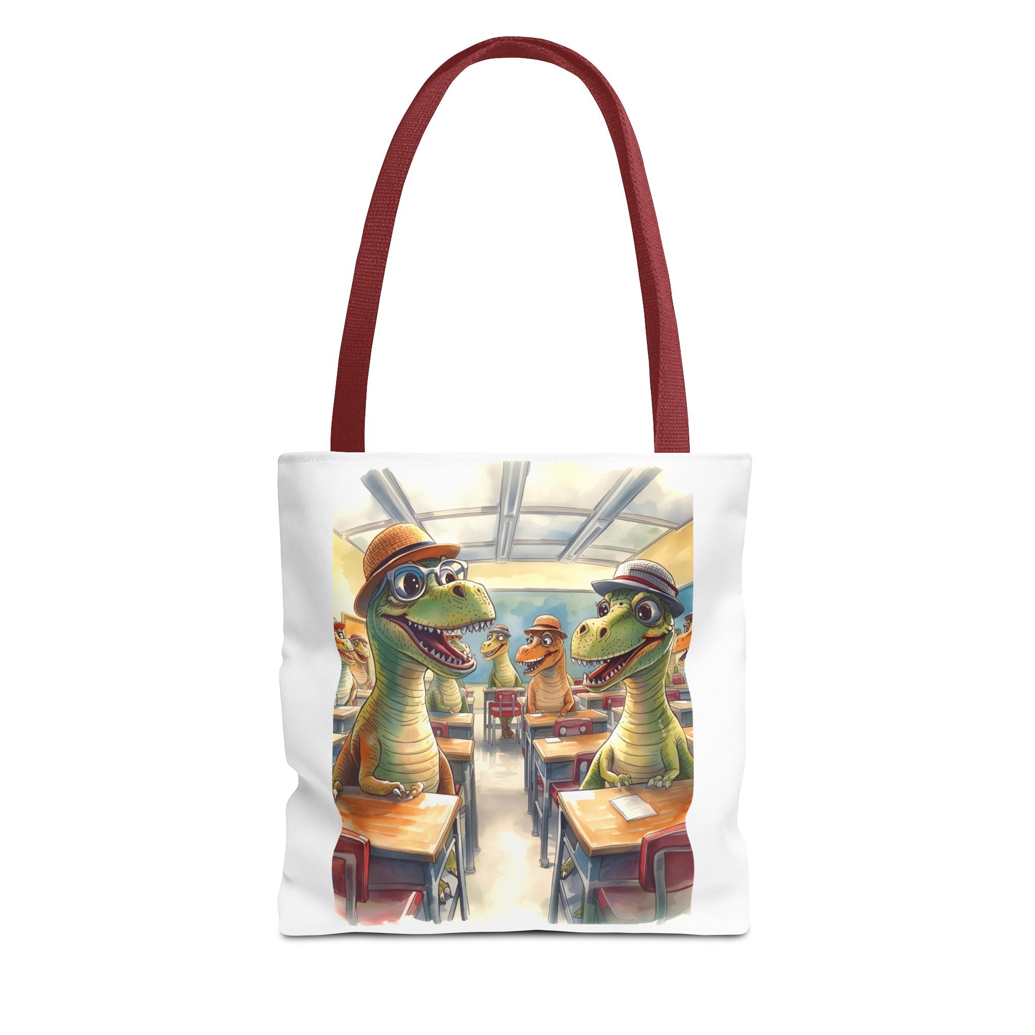 Dinosaur Classroom Tote Bag, Fun School Bag, Kids' Lunch Tote, Teacher Gift, Student Bag, Unique Art Bag