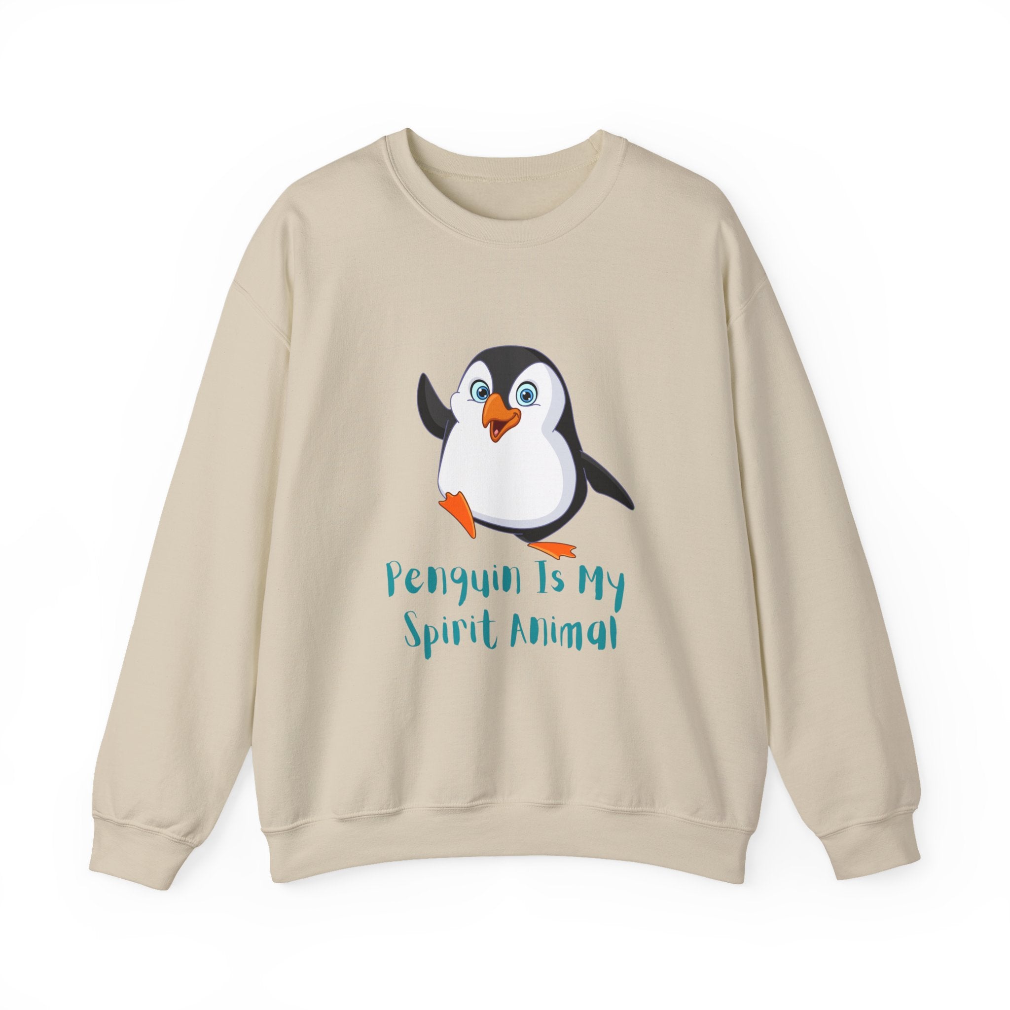 Penguin Spirit Animal Crewneck Sweatshirt - Cozy Gift for Animal Lovers, Winter Layer, Cute Sweatshirt, Funny Gift, Casual Wear