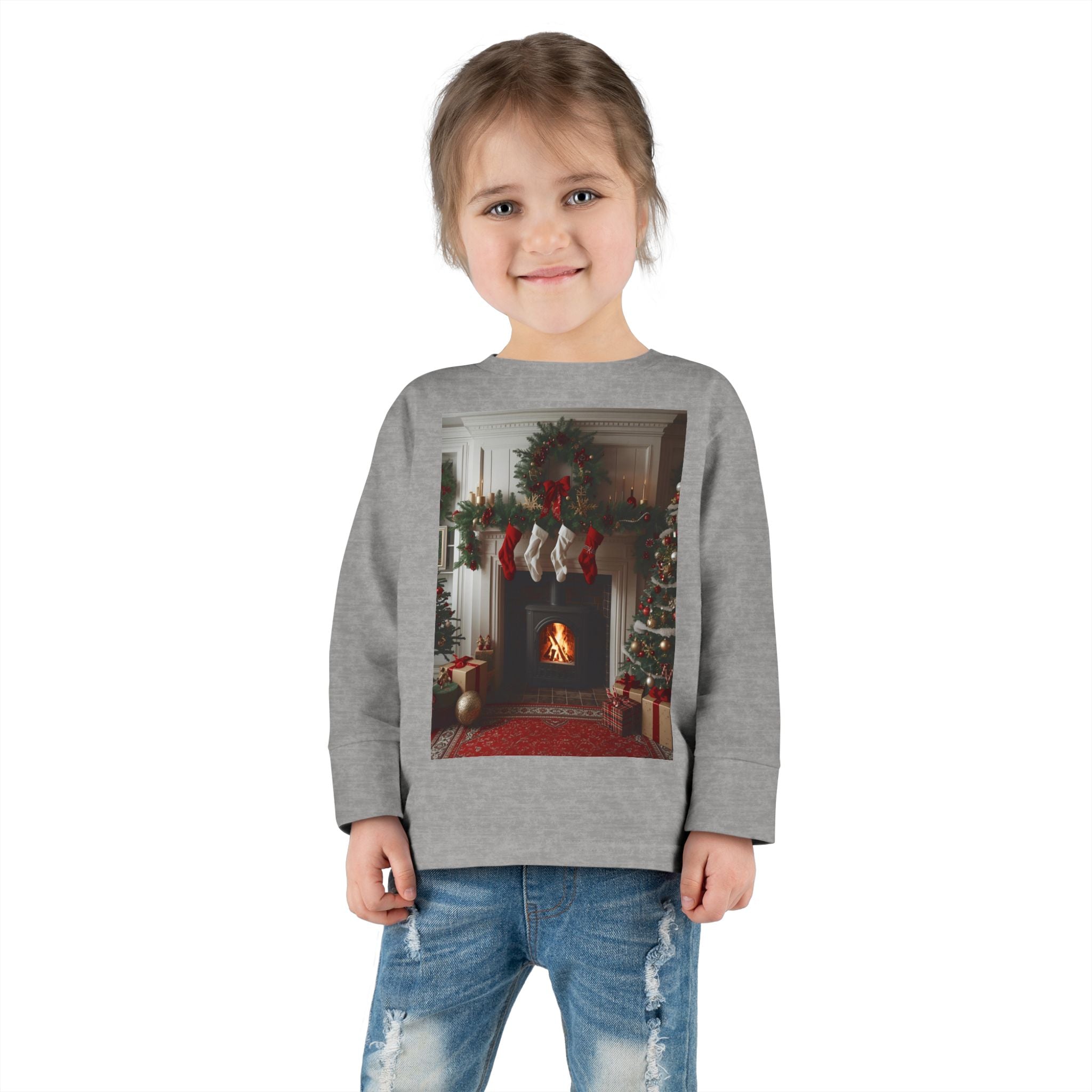 Cozy Christmas Toddler Long Sleeve Tee