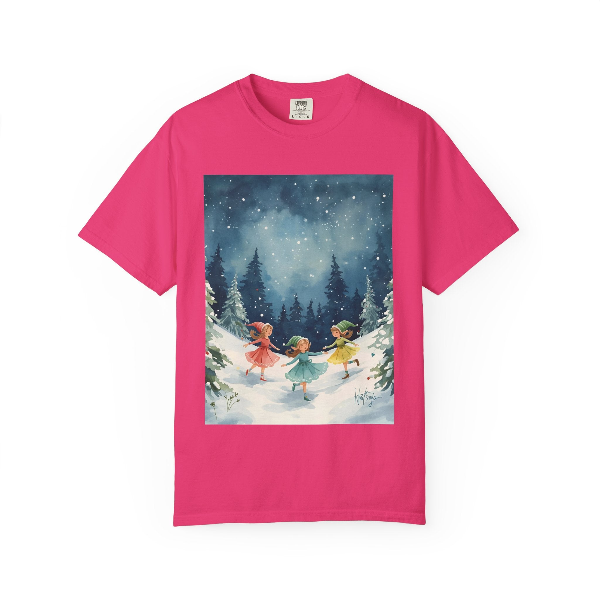 Whimsical Winter T-Shirt, Cozy Graphic Tee, Holiday Apparel, Gift for Her, Seasonal Fashion, Unisex Tee