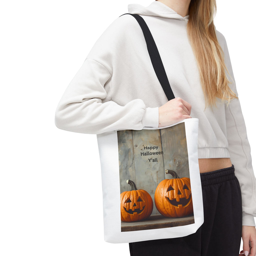 Halloween Pumpkin Tote Bag, Perfect for Fall Celebrations, Trick or Treating, Seasonal Gifts, Cute Halloween Decor, Eco-Friendly Carryall