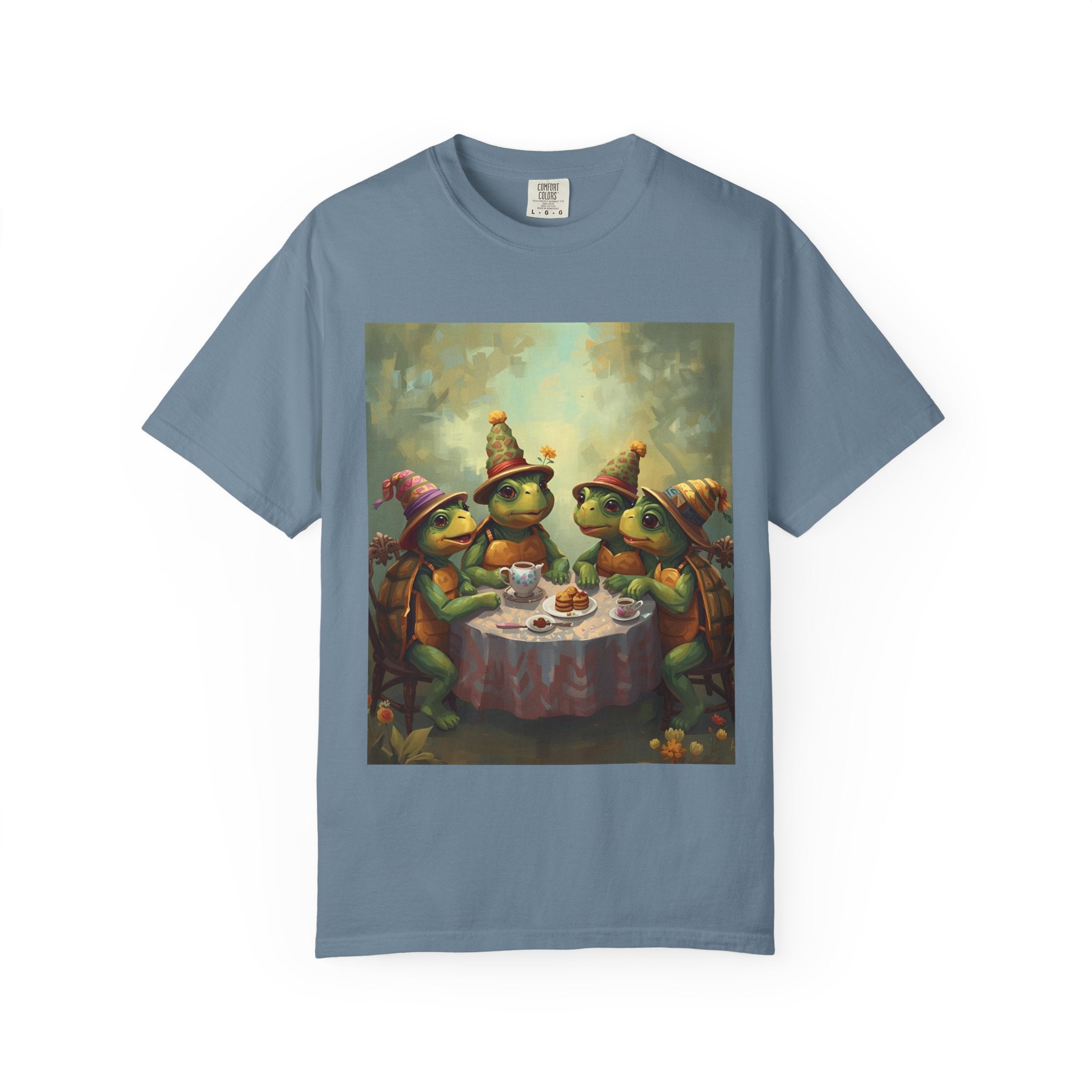 Whimsical Turtle Unisex Garment-Dyed T-shirt