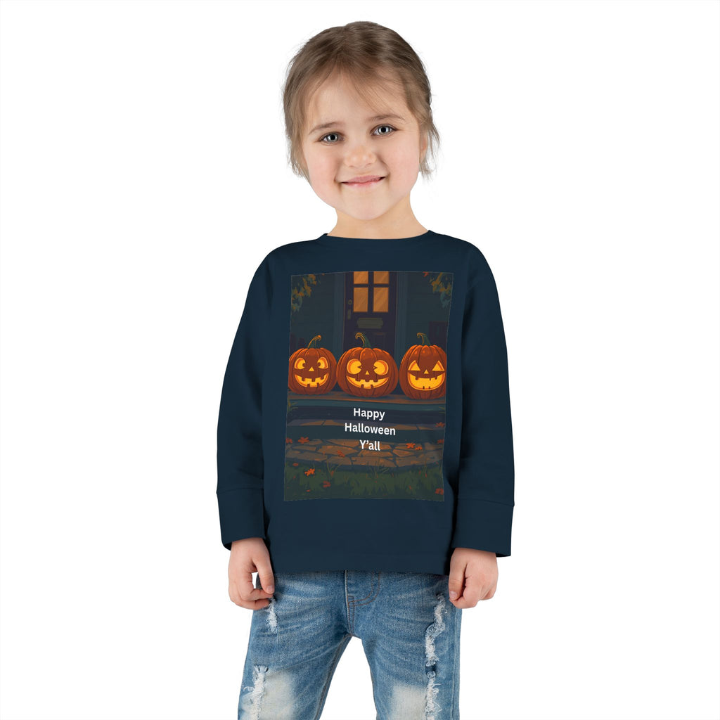 Halloween Pumpkin Toddler Long Sleeve Tee