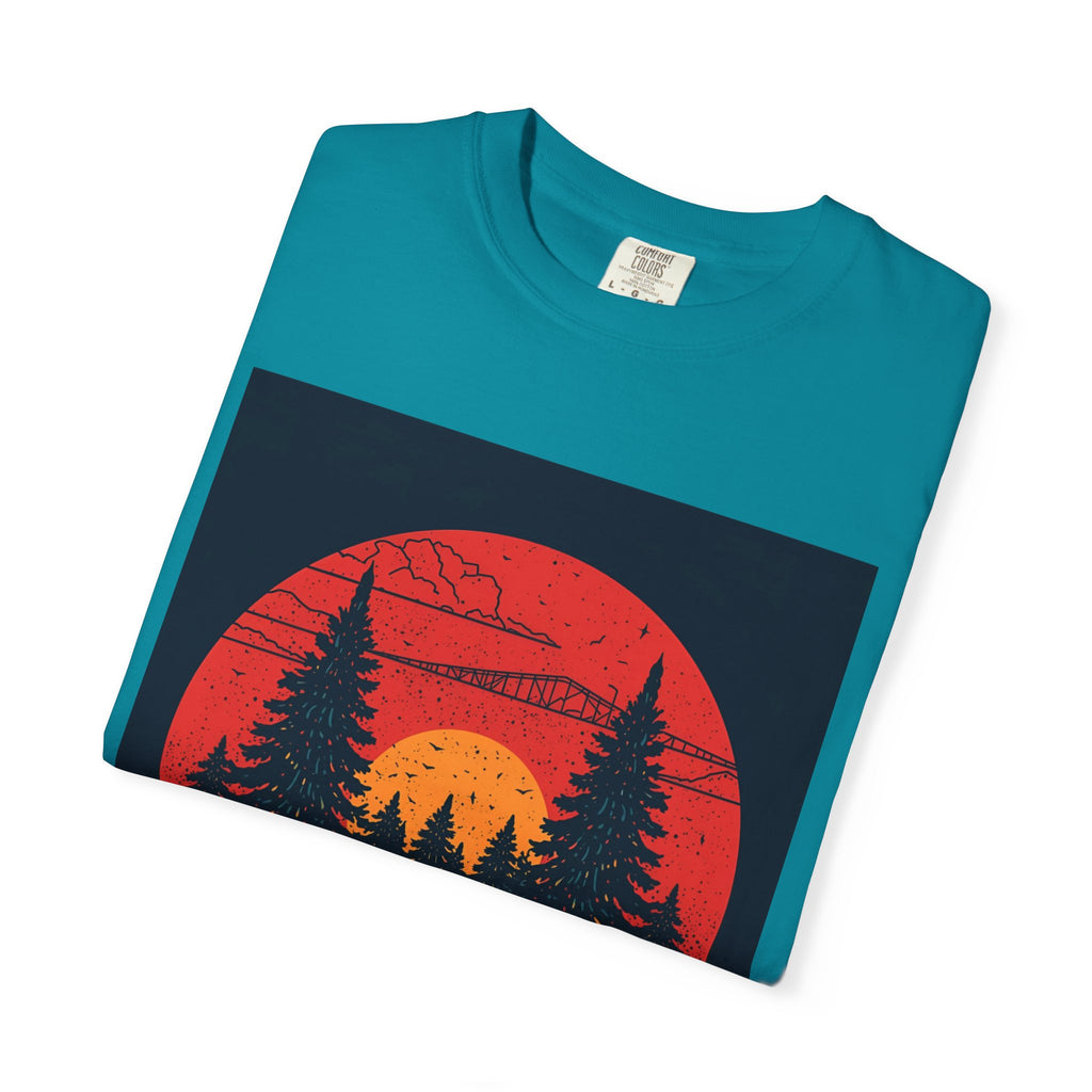 Nature Sunset Unisex T-shirt, Outdoor Adventure Tee, Camping Shirt, Hiking Gear, Mens and Womens Apparel