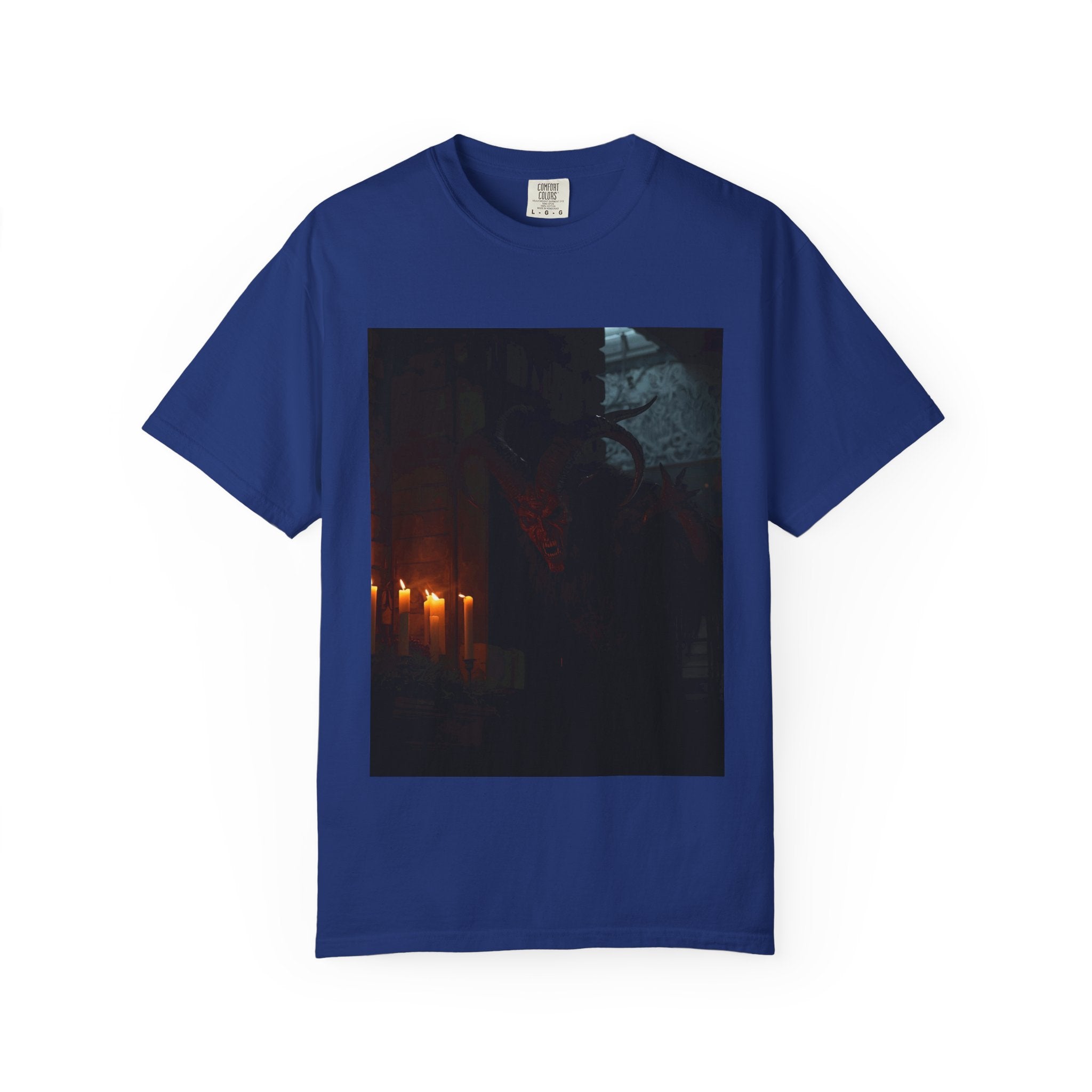 Spooky Halloween Pumpkin Shadow Unisex Garment-Dyed T-shirt