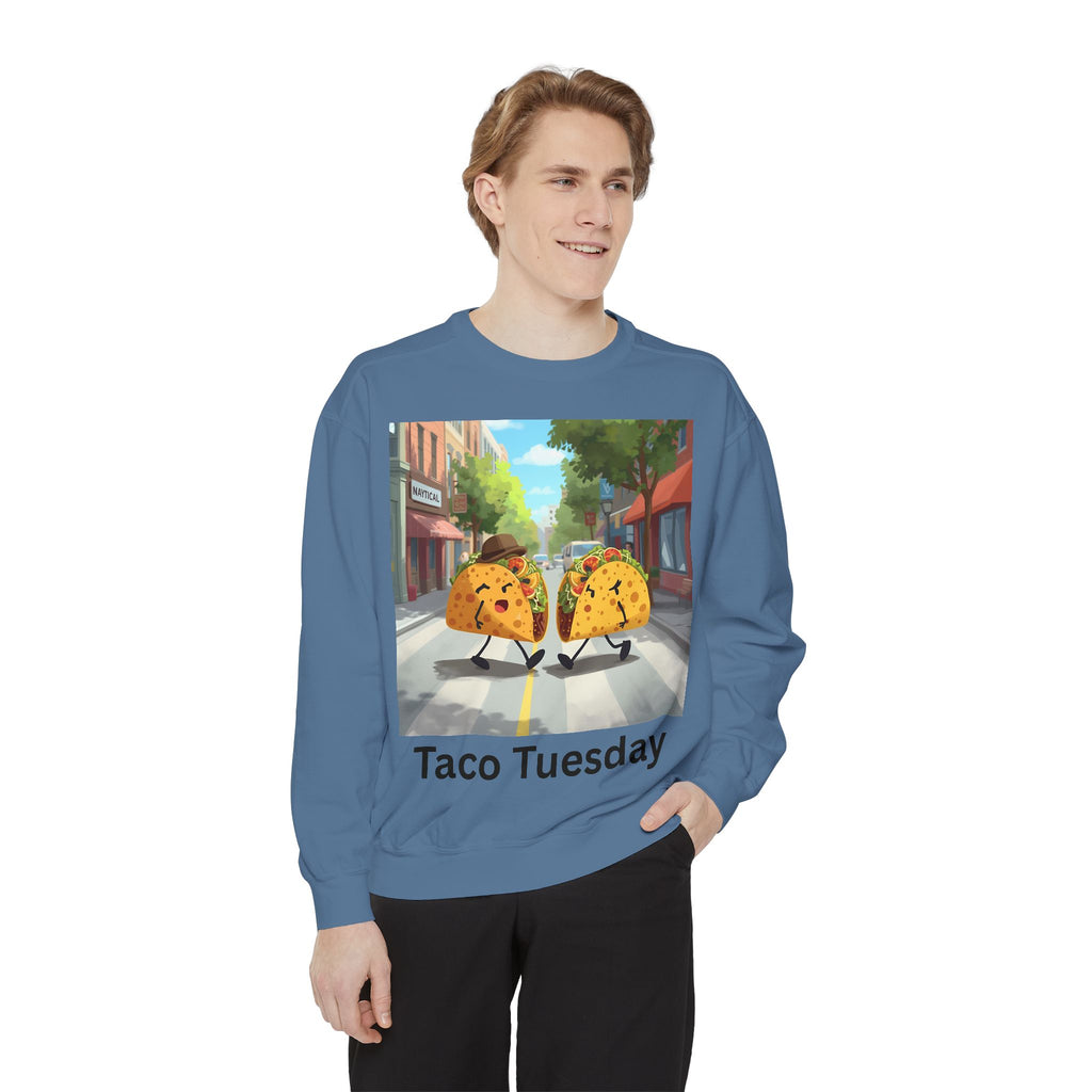 Taco Tuesday Unisex Garment-Dyed Sweatshirt