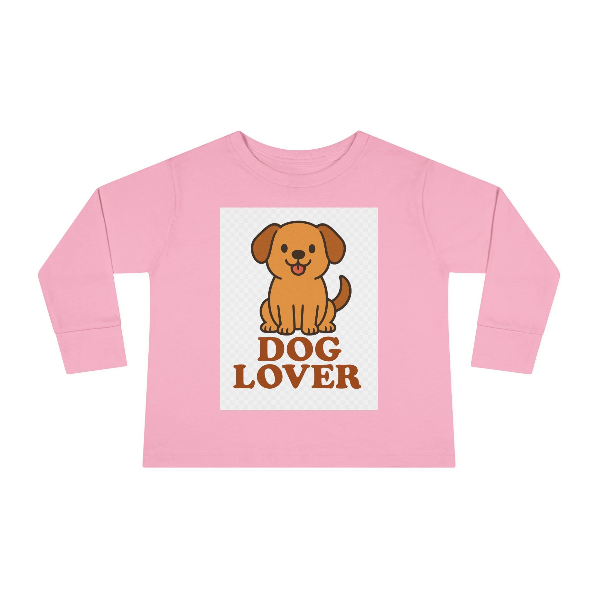Toddler Dog Lover Long Sleeve Tee - Cute Pet Gift, Kids Animal Shirt, Birthday Present, Dog Theme Apparel, Puppy Enthusiast Gift