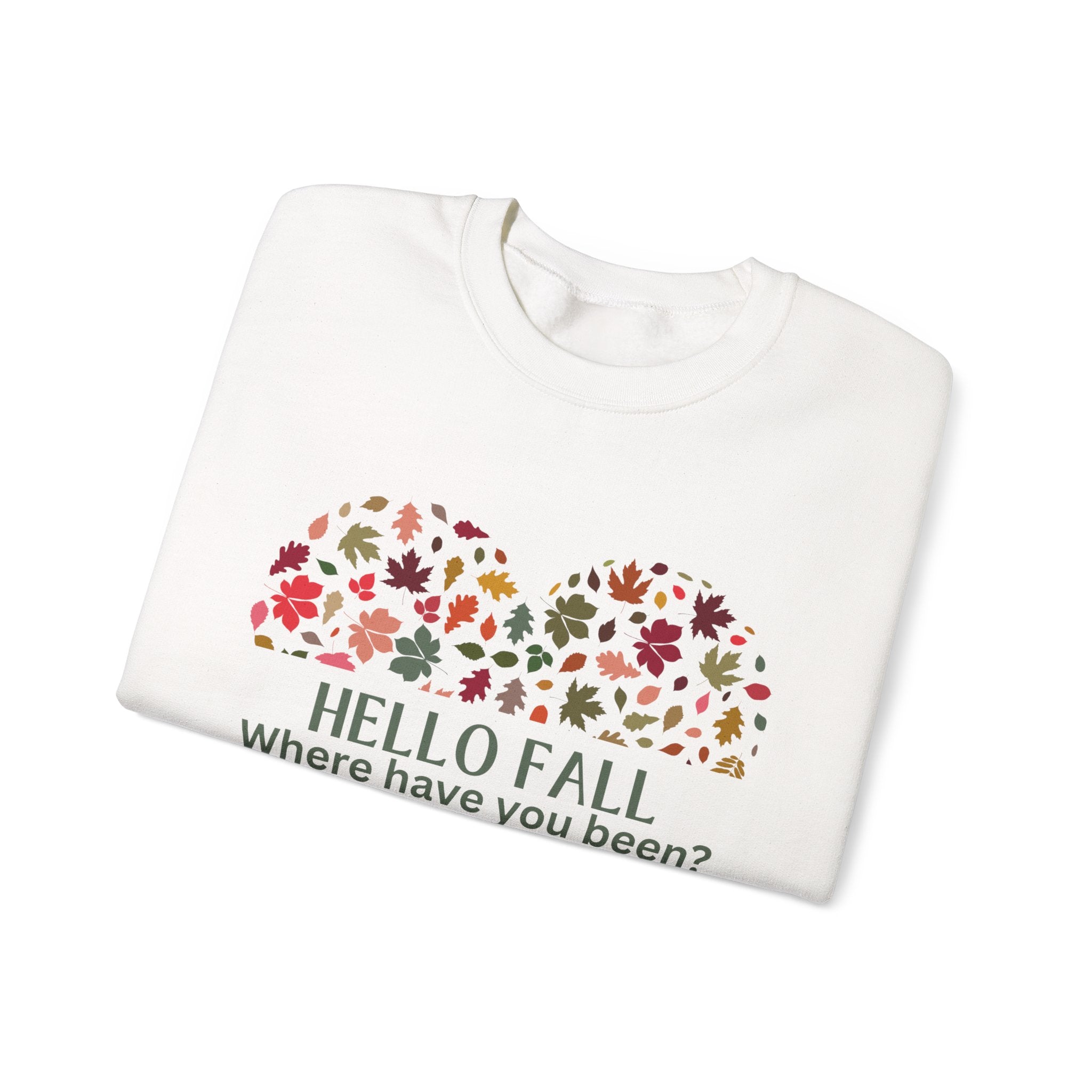 Fall Floral Sweatshirt - Cozy Fall Apparel, Autumn Gift, Seasonal Fashion, Cute Crewneck, Hello Fall Sweatshirt