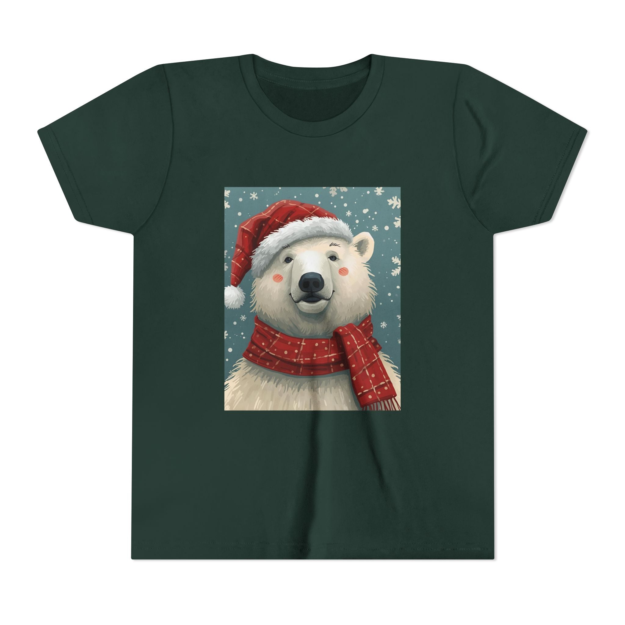 Christmas Bear Youth Short Sleeve Tee