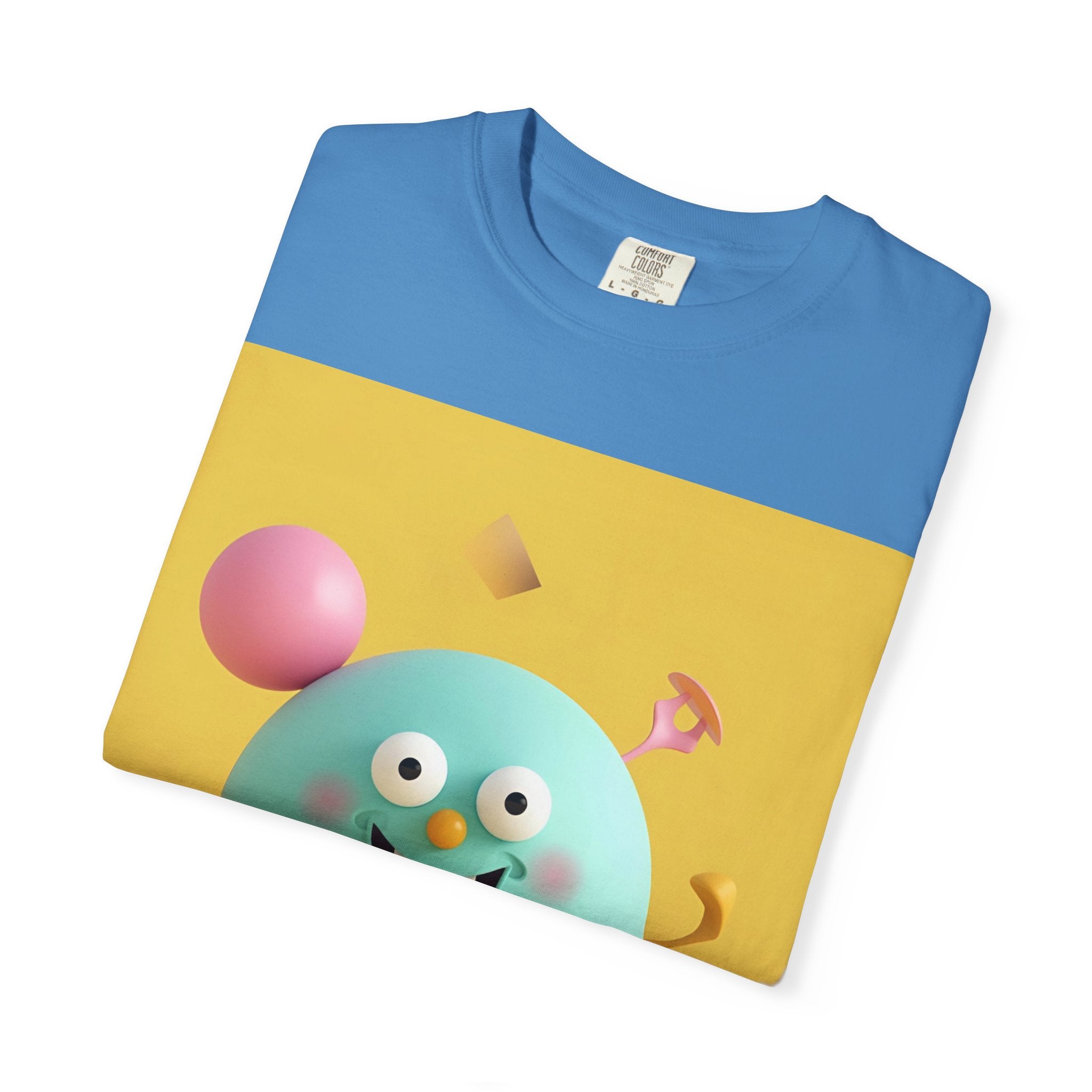 Playful Colorful Cartoon T-Shirt, Fun Graphic Tee, Summer Casual Wear, Gift for Kids and Adults, Birthday Party Outfit, Unique Design