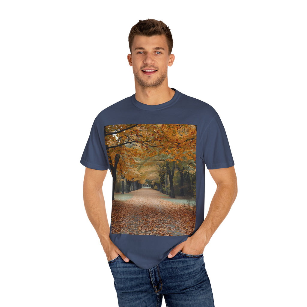 Autumn Pathways Unisex T-Shirt - Cozy Fall Vibes, Nature Lover's Tee, Seasonal Style, Perfect for Thanksgiving, Outdoors Events