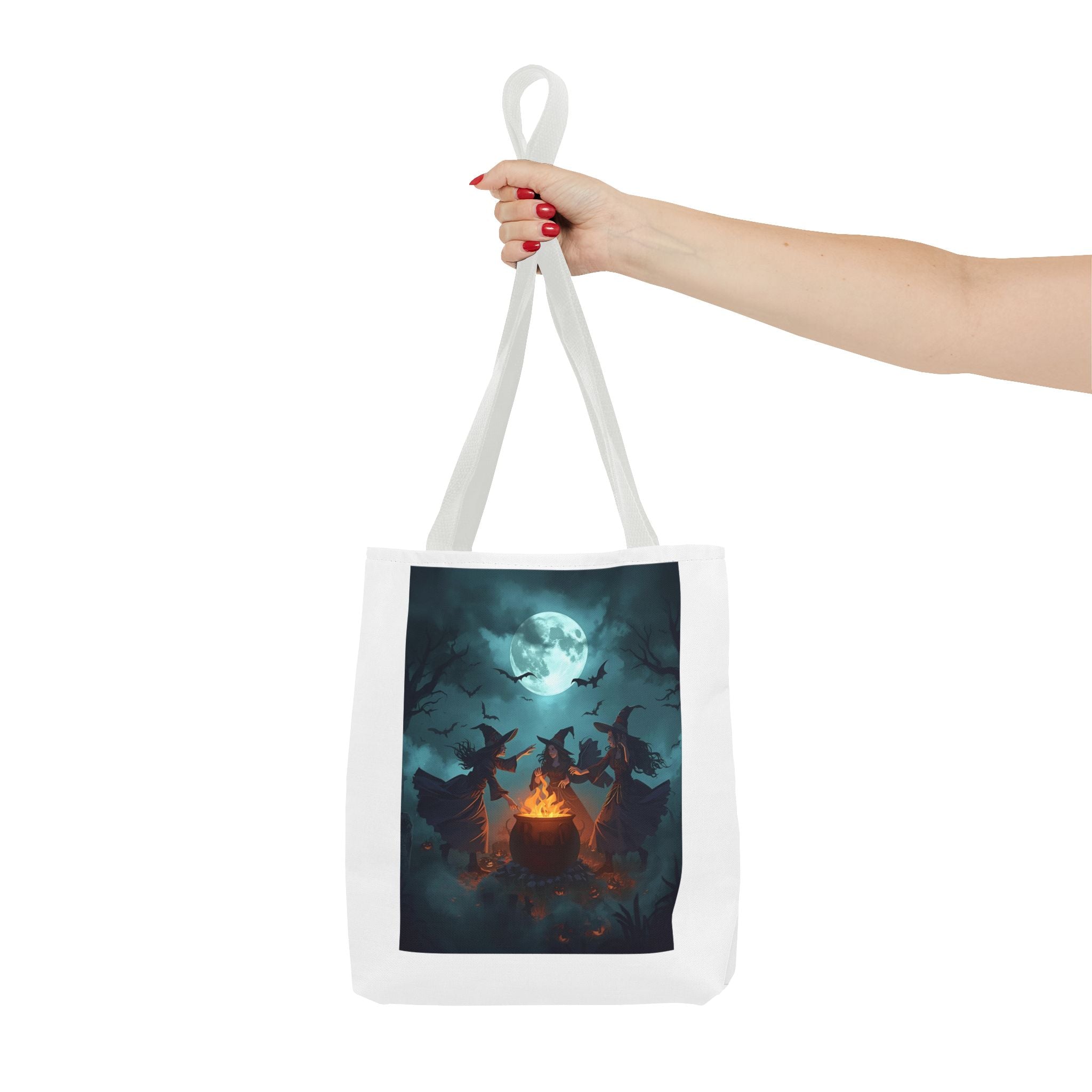 Spooky Halloween Tote Bag with Witches & Bats, Witchy Eco-Friendly Bag, Spooky Season Shopping Bag, Perfect for Halloween Parties, [...]