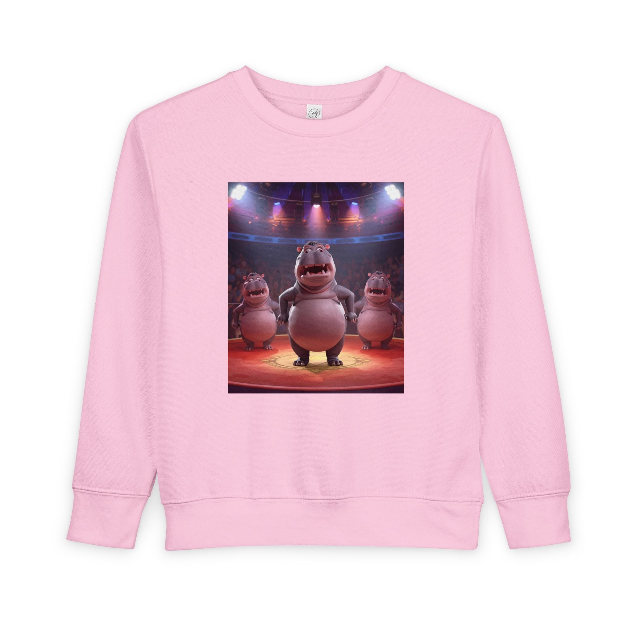Hippo Funny Toddler Sweatshirt