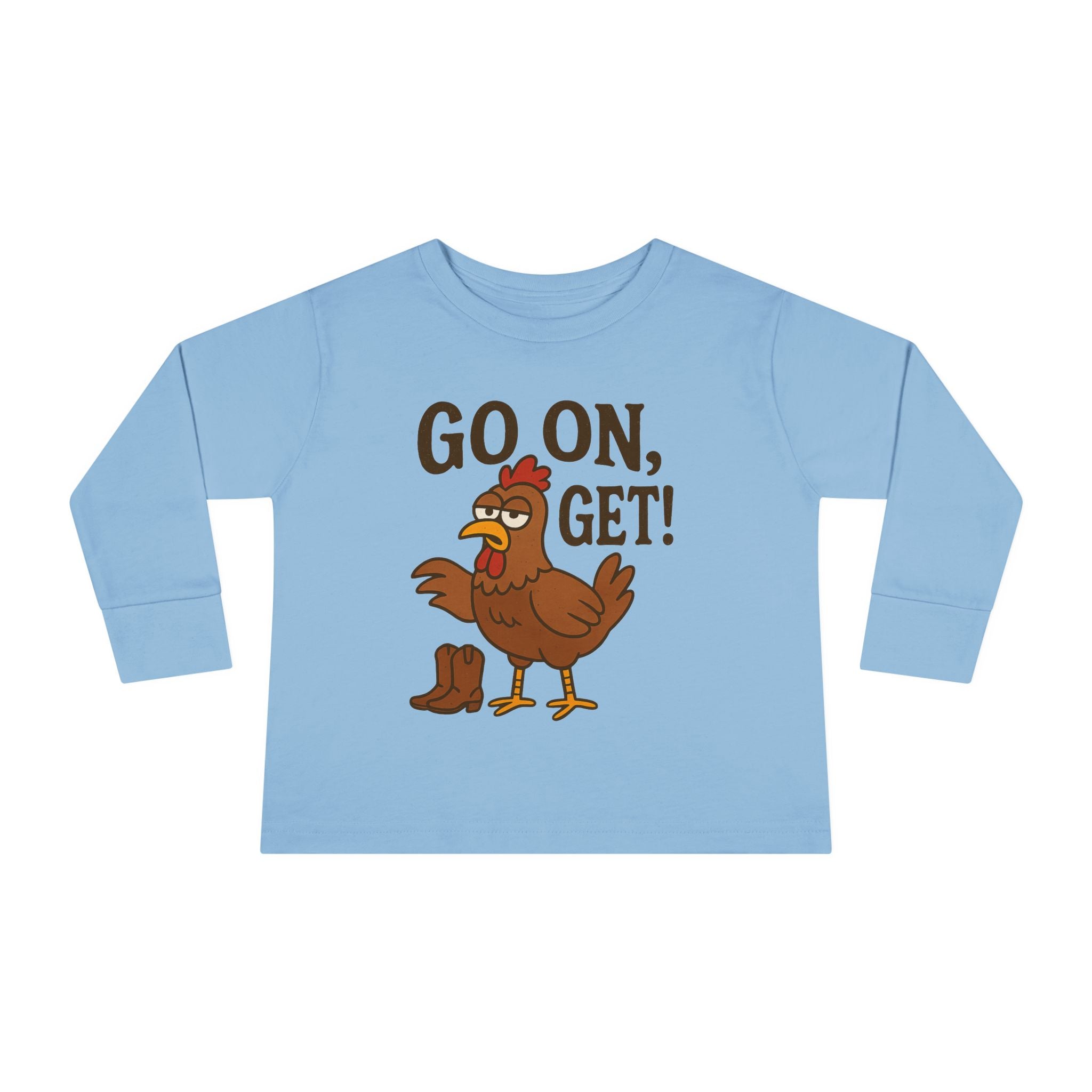Go On Get Funny Chicken Youth Shirt