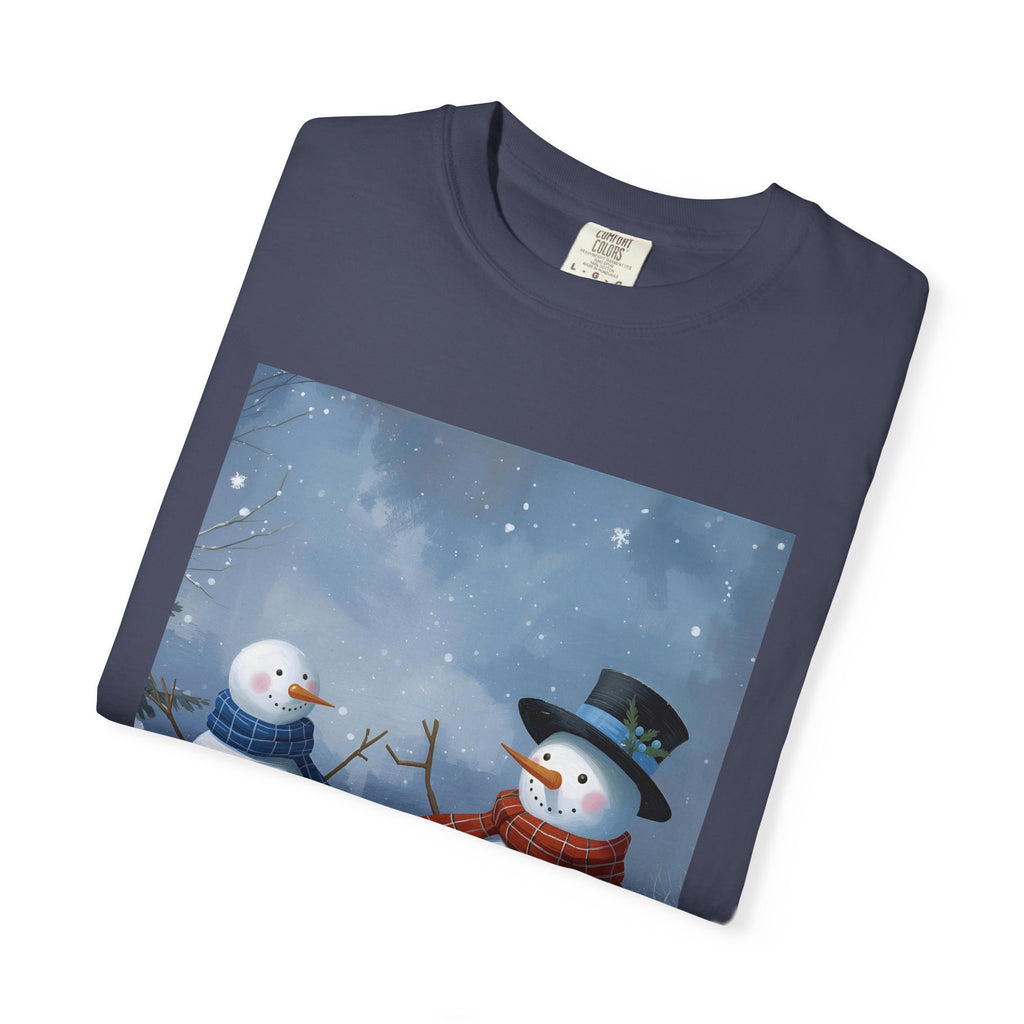 Christmas Snowman Family T-Shirt, Unisex Graphic Tee, Holiday Gift, Winter Apparel, Cozy Casual Wear, Christmas T-Shirt
