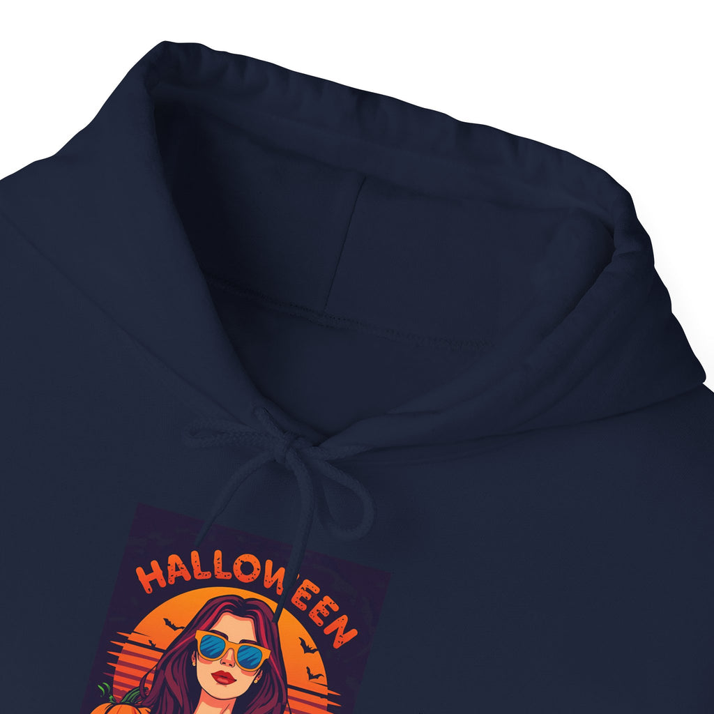 Stylish Halloween Themed Sweatshirt, Cozy Hooded Pullover, Fall Fashion, Spooky Season Apparel, Unisex Hoodie for Halloween